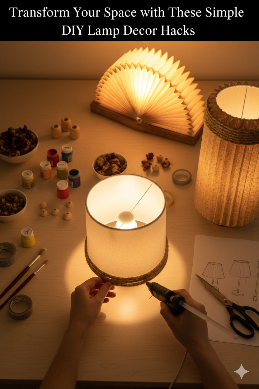 Transform Your Space with These Simple DIY Lamp Decor Hacks