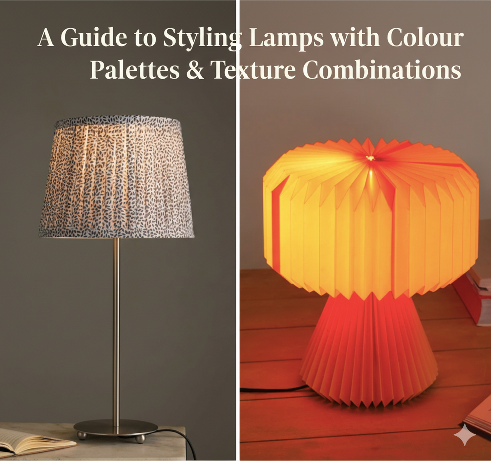 A Guide to Styling Lamps with Colour Palettes & Texture Combinations