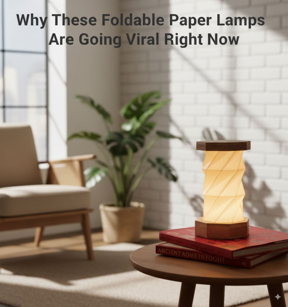 Why These Foldable Paper Lamps Are Going Viral Right Now