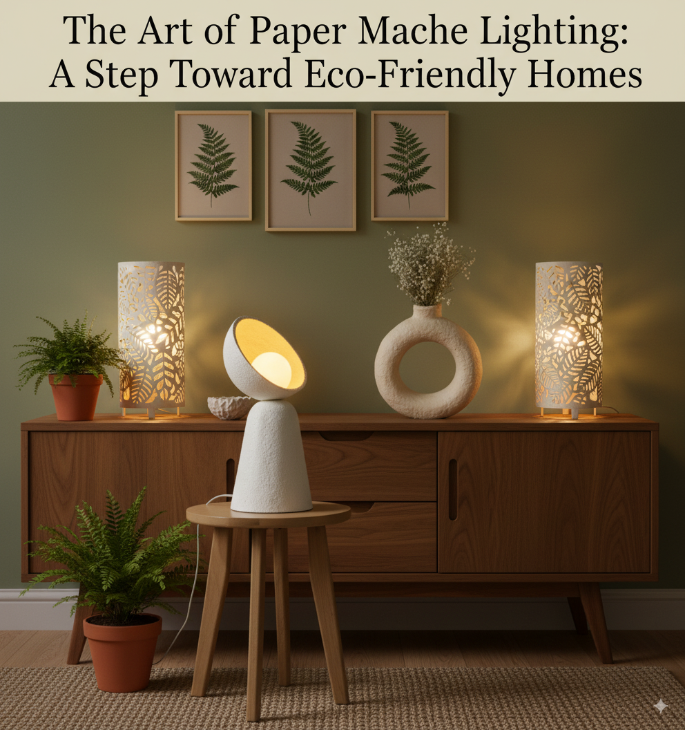 The Art of Paper Mache Lighting: A Step Toward Eco-Friendly Homes