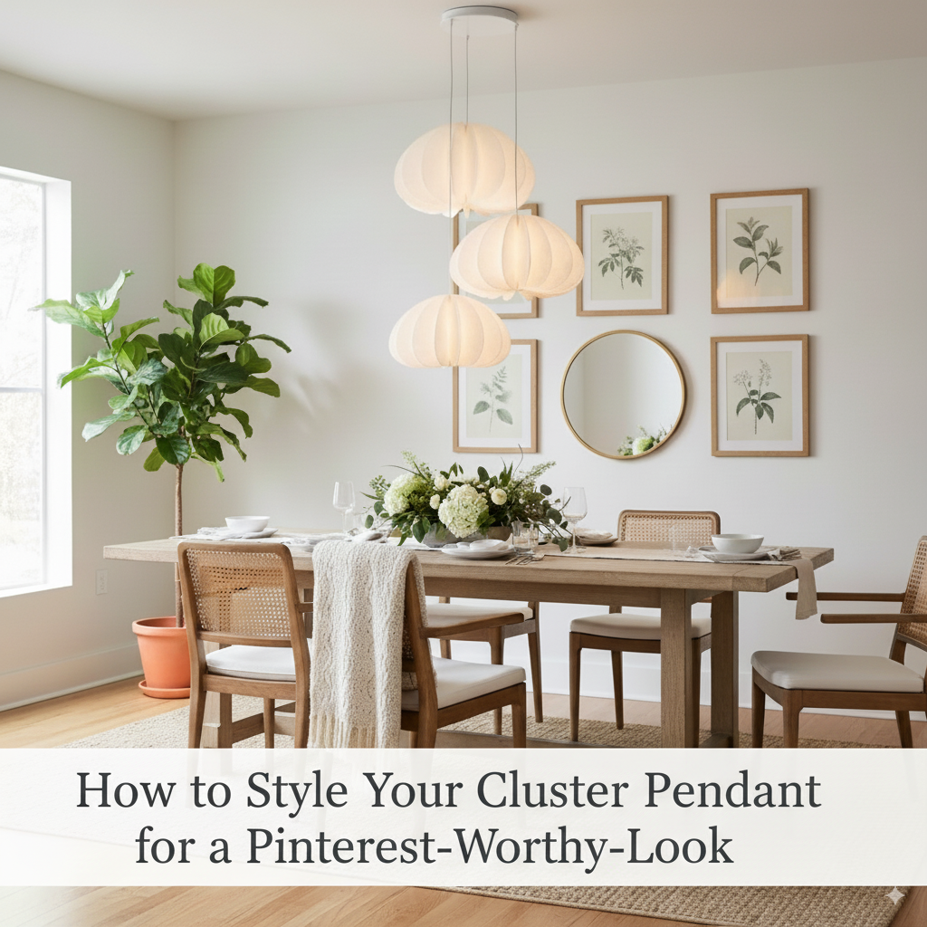 How to Style Your Cluster Pendant Lamp for a Pinterest-Worthy Look