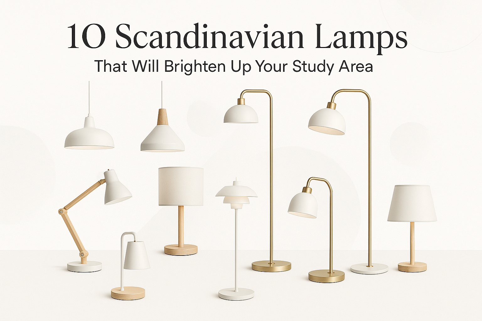10 Scandinavian Lamps That Will Brighten Up Your Study Area