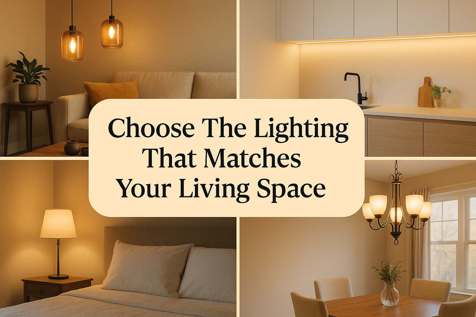 Choose The Lighting That Matches Your Living Space