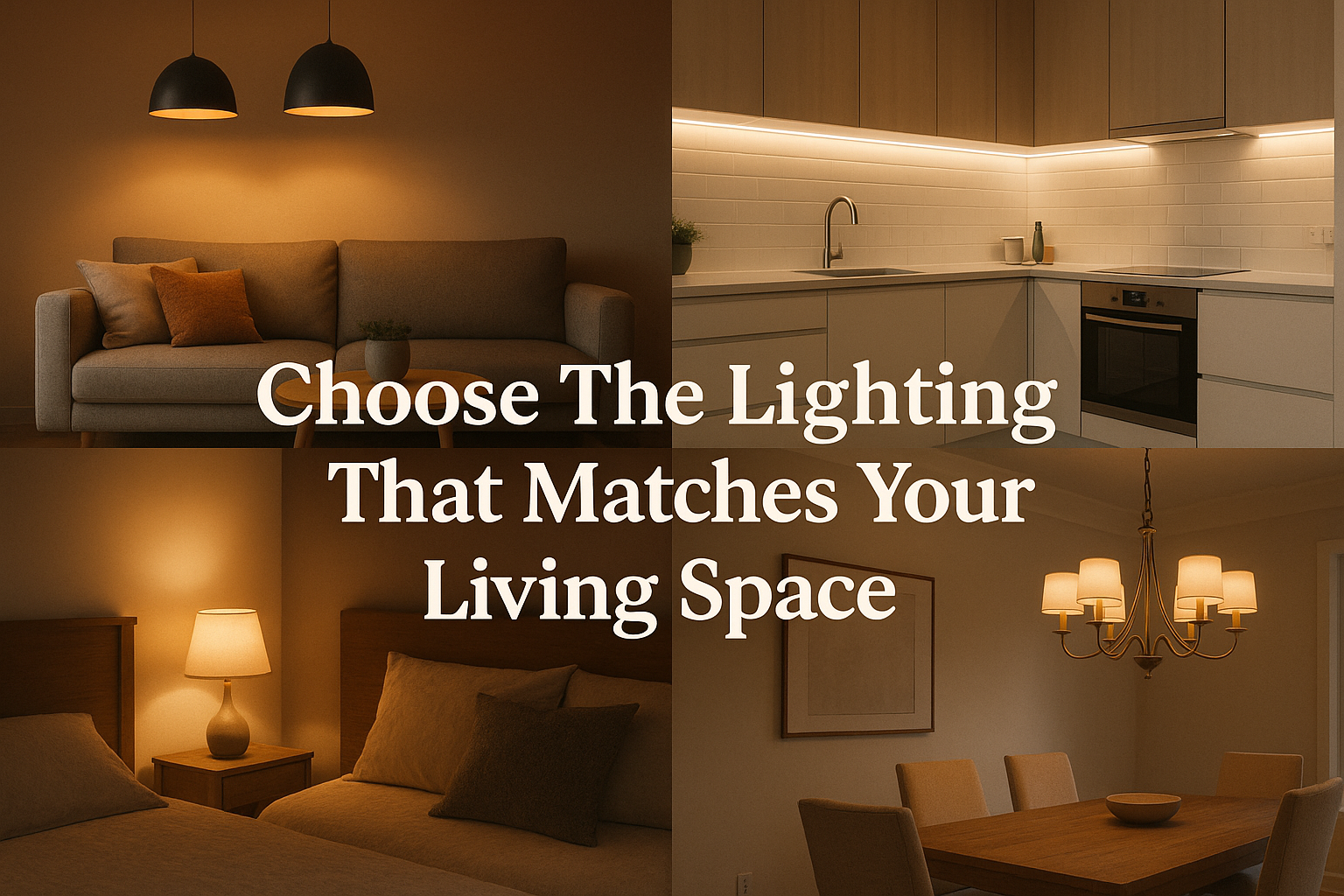 Choose The Lighting That Matches Your Living Space
