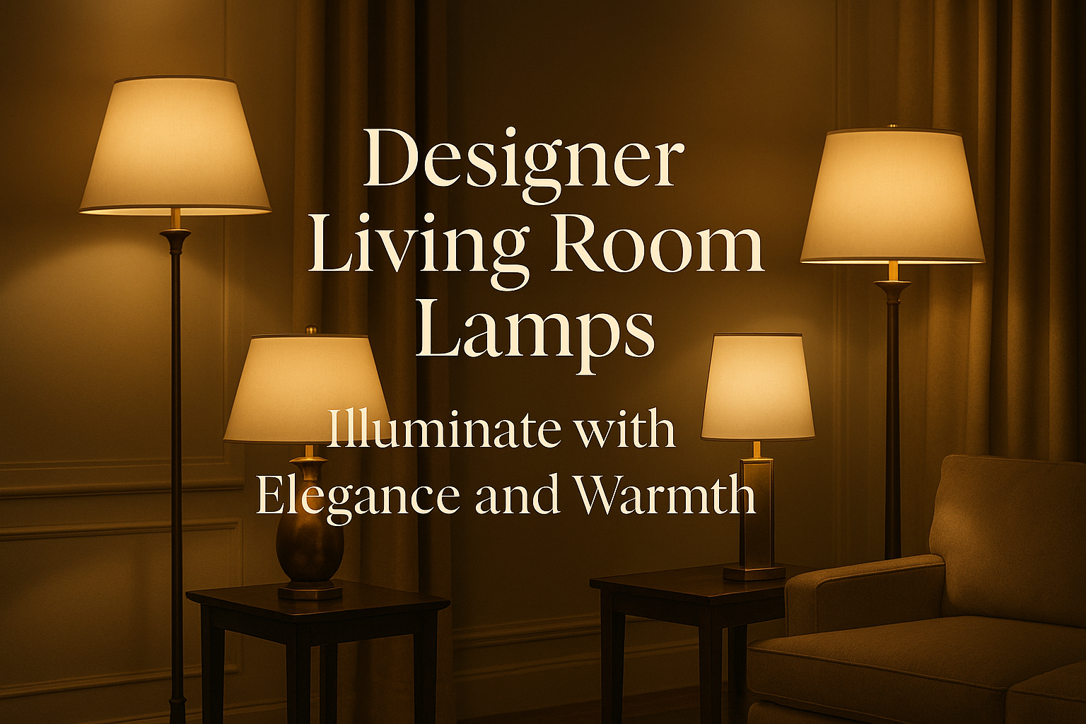 Designer Living Room Lamps: Illuminate with Elegance and Warmth