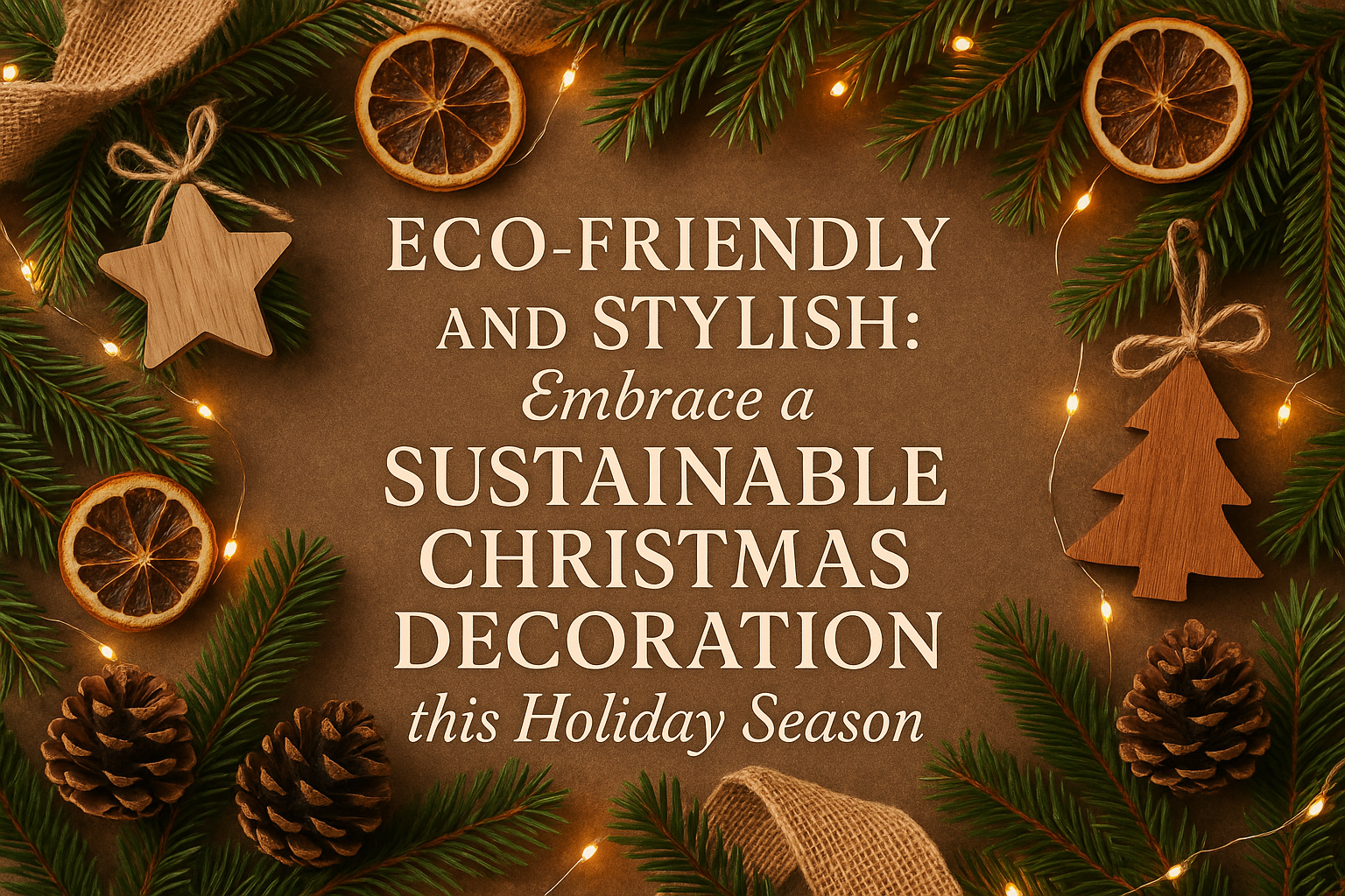 Eco-Friendly and Stylish: Embrace a Sustainable Christmas Decoration this Holiday Season
