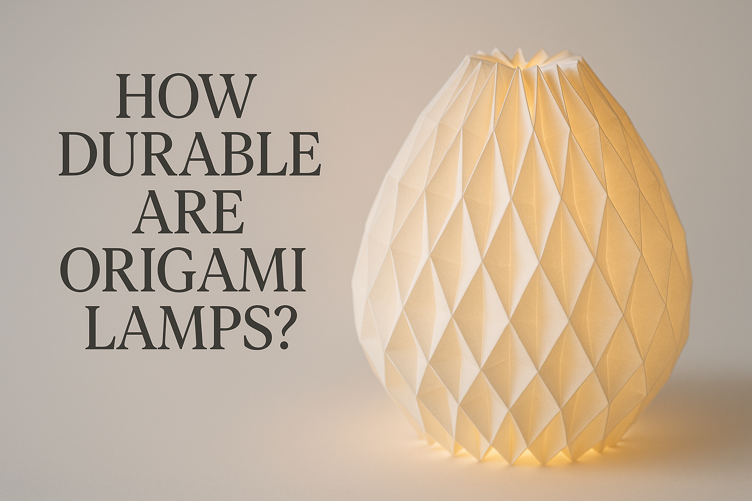 How Durable Are Origami Lamps?