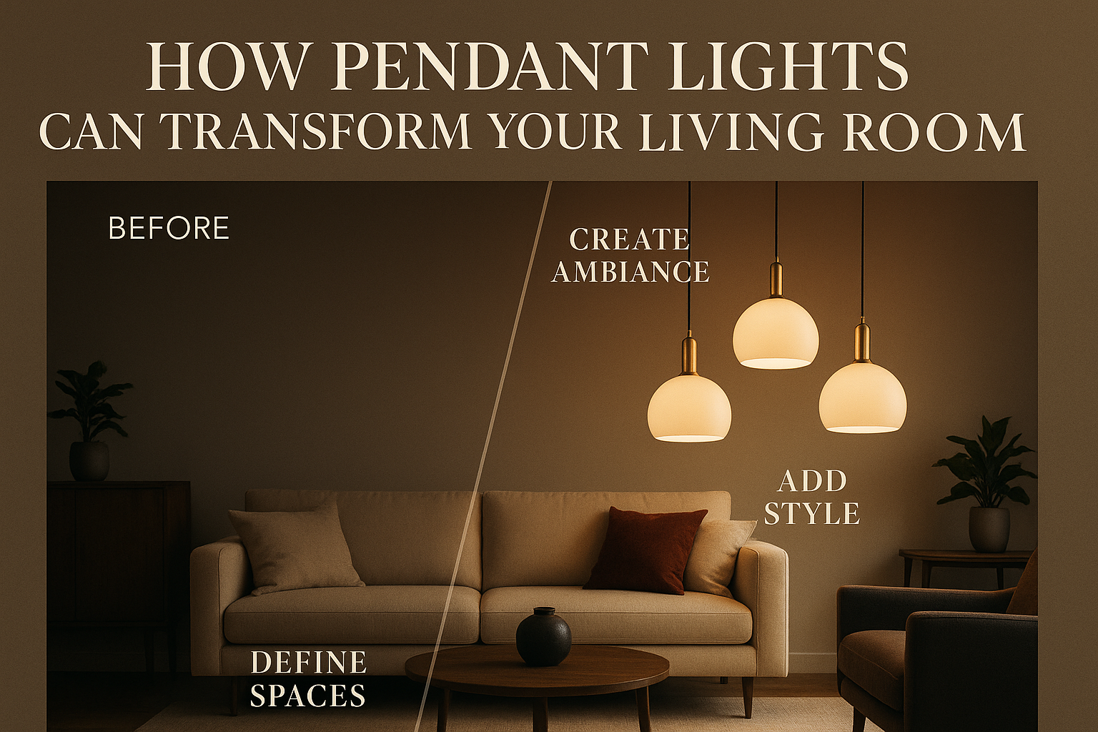 How Pendant Lights Can Transform Your Living Room