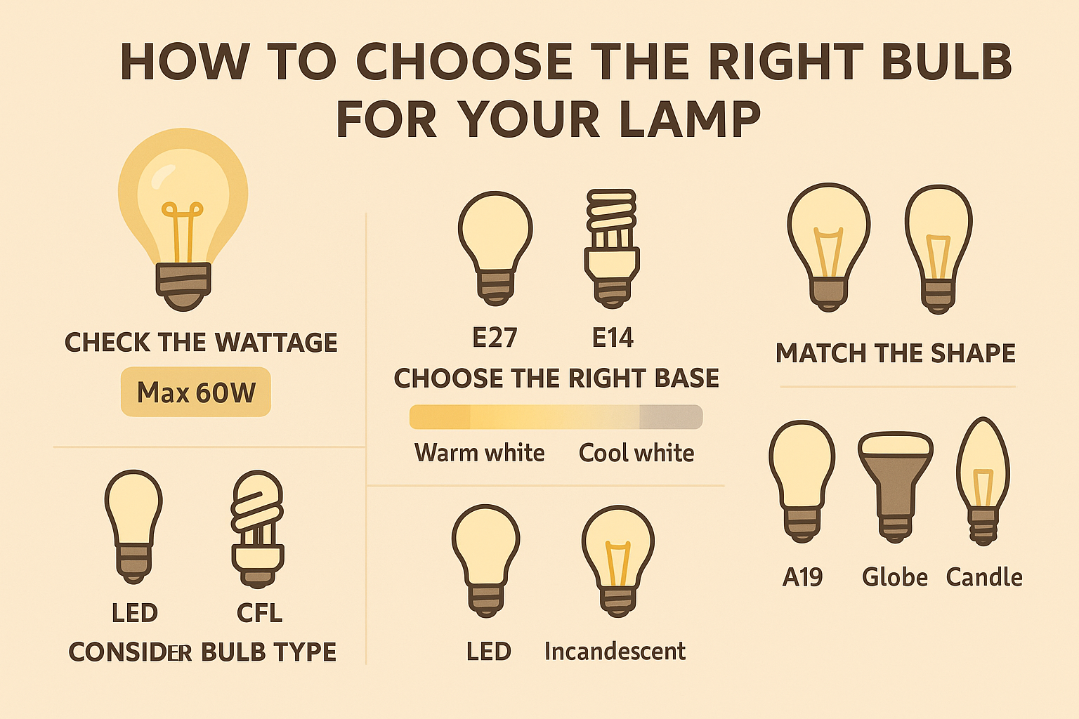 How to Choose the Right Bulb for Your Lamp