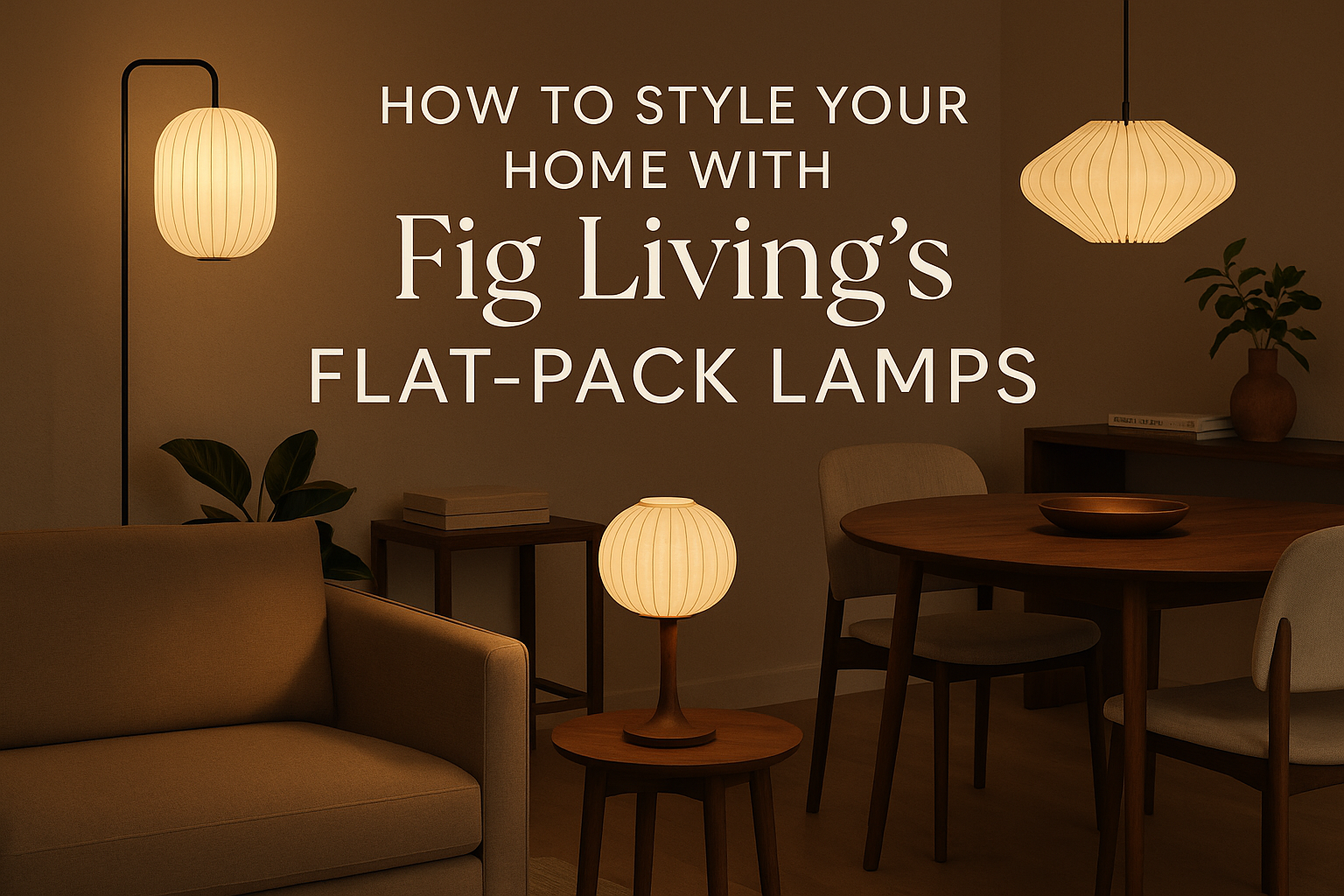 How to Style Your Home with Fig Living’s Flat-Pack Lamps