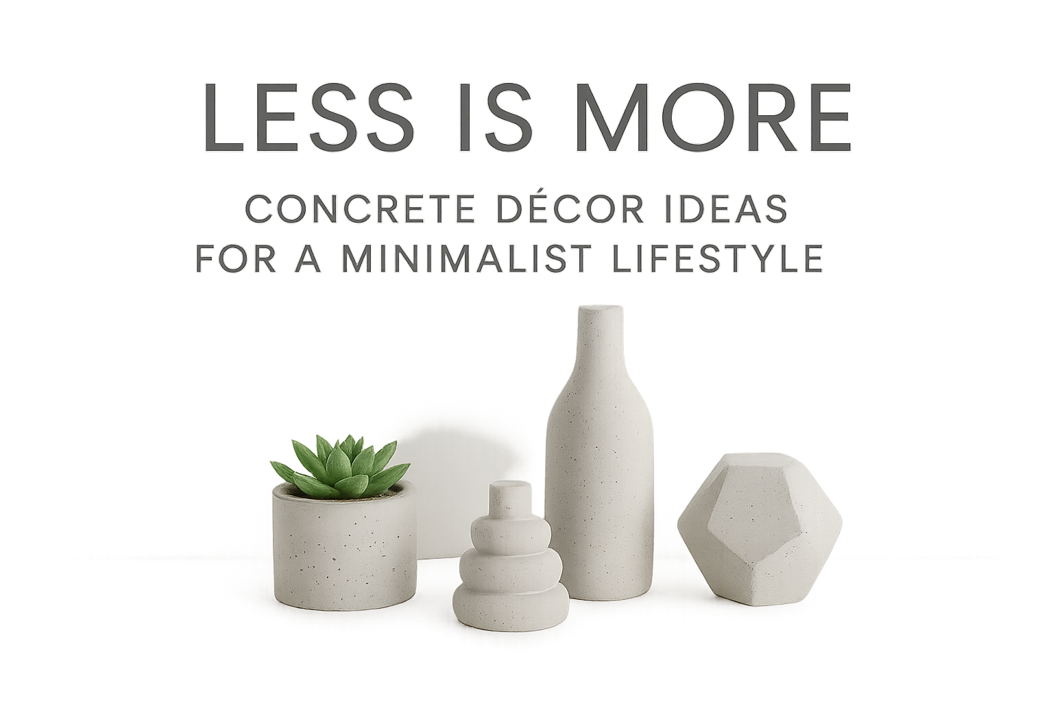 Less is More: Concrete Décor Ideas for a Minimalist Lifestyle