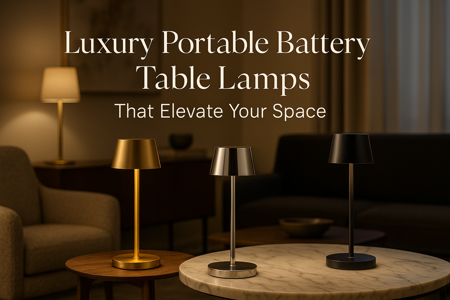 Luxury Portable Battery Table Lamps That Elevate Your Space