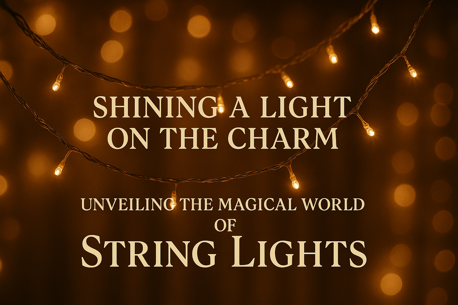 Shining a Light on the Charm: Unveiling the Magical World of String Lights