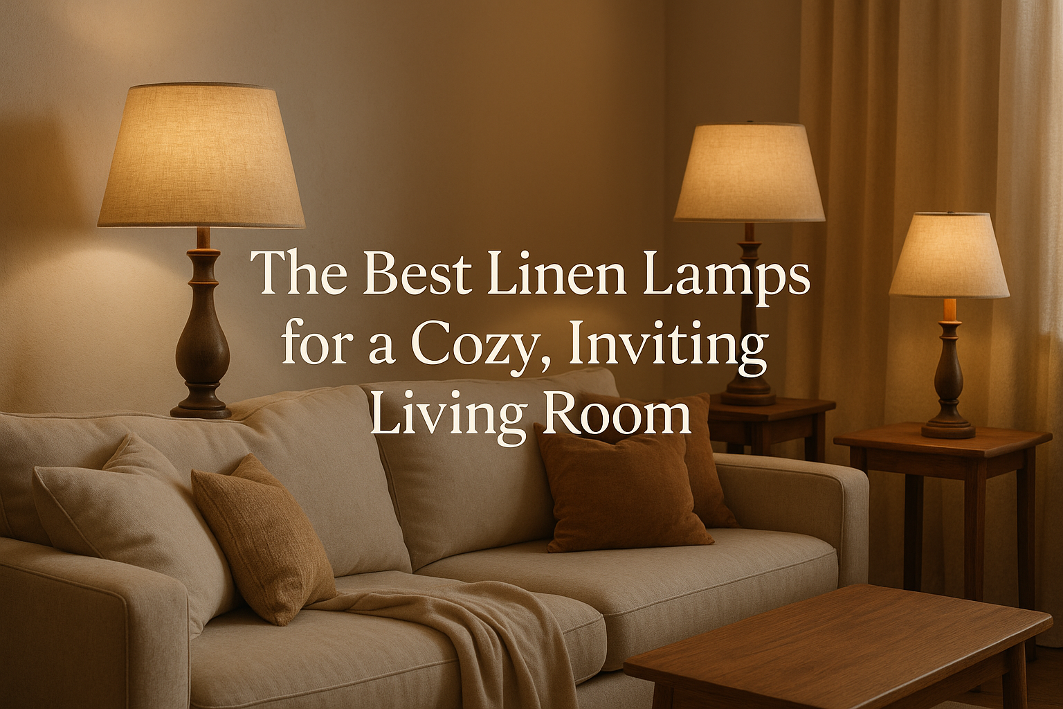 The Best Linen Lamps for a Cozy, Inviting Living Room