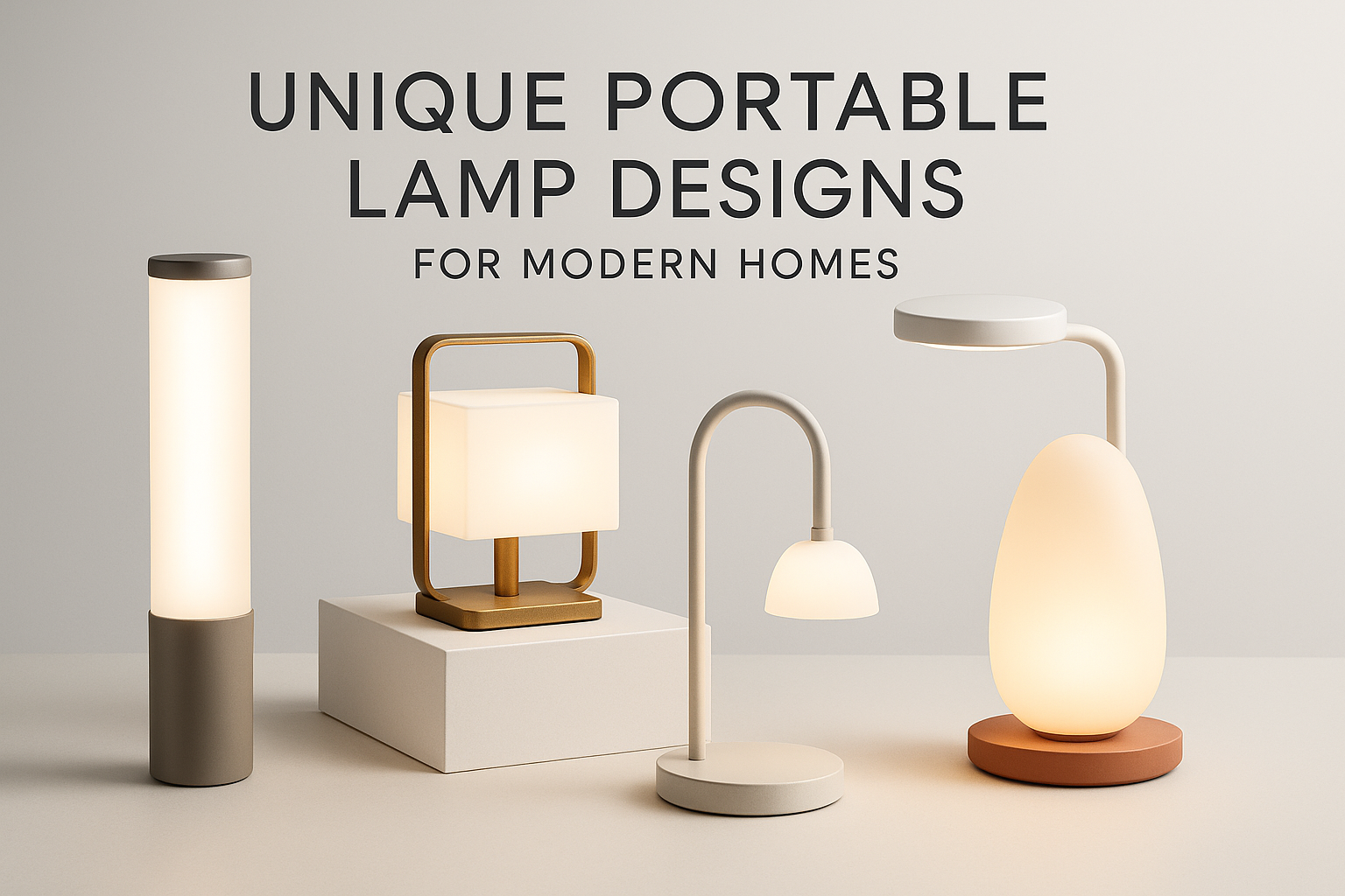 Unique Portable Lamp Designs for Modern Homes