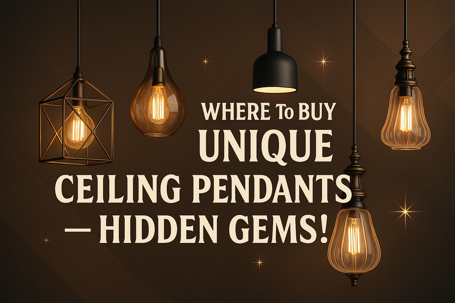 Where to Buy Unique Ceiling Pendants – Hidden Gems!