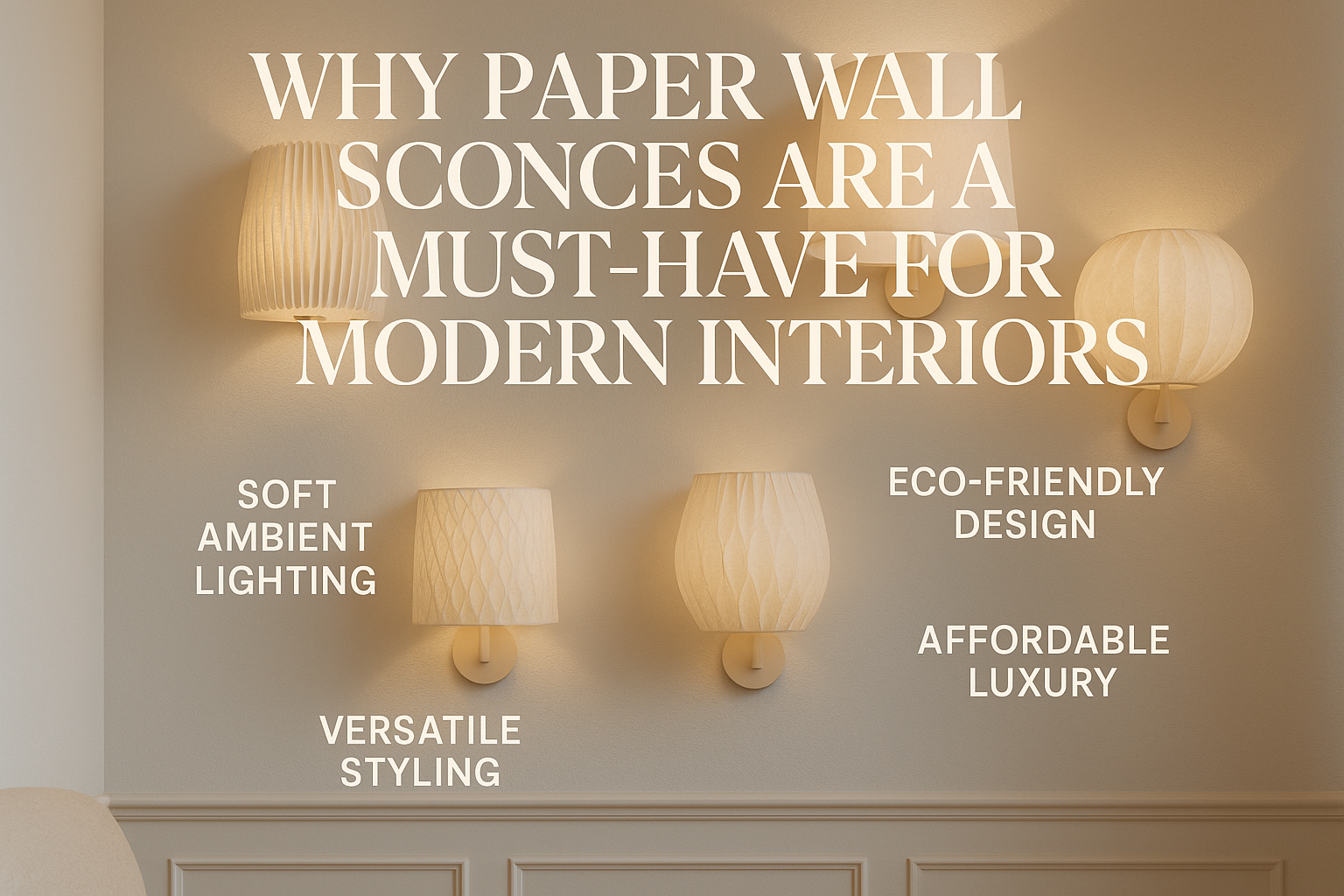 Why Paper Wall Sconces Are a Must-Have for Modern Interiors