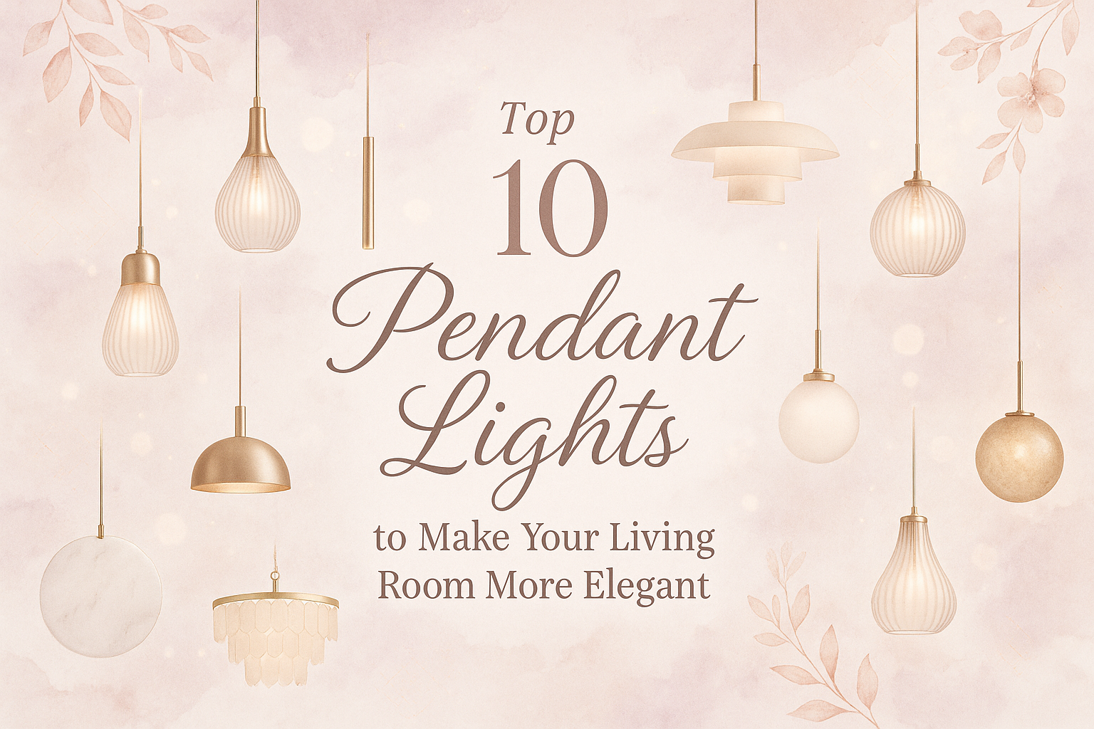 Top 10 Pendant Lights to Make Your Living Room More Elegant