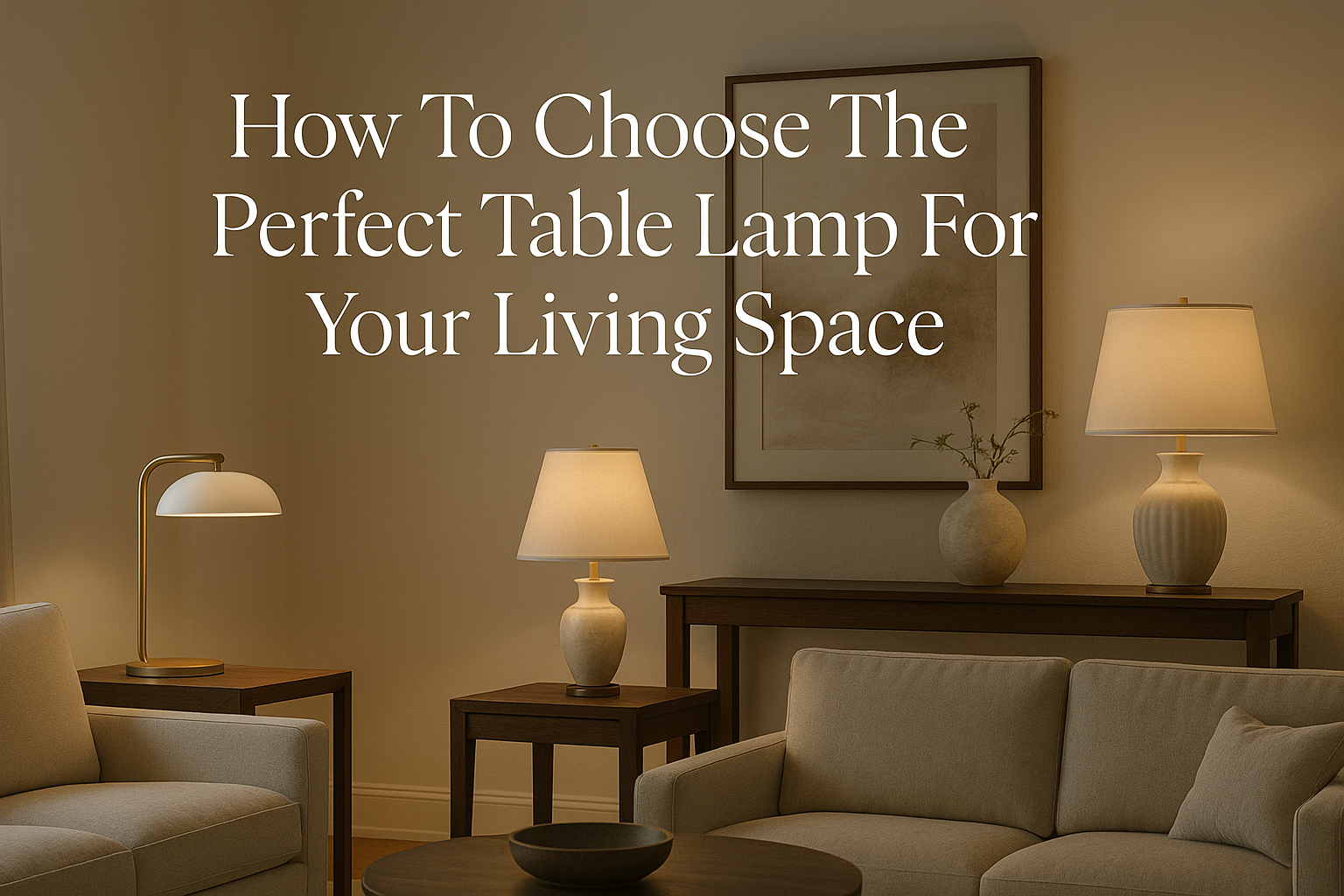 How To Choose The Perfect Table Lamp For Your Living Space
