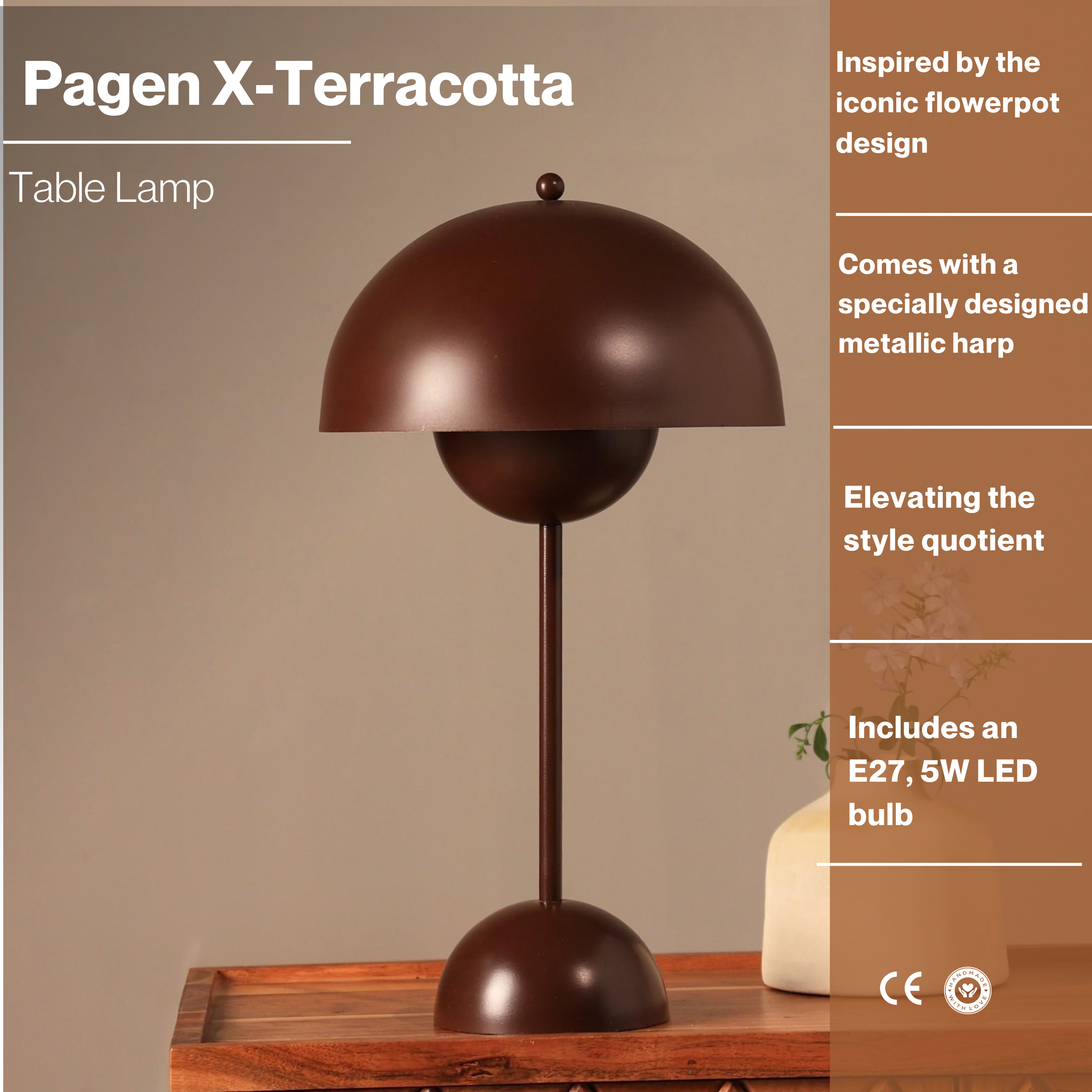 Pagen X - Modern Scandinavian Design, Premium Metallic Finish, Easy Installation