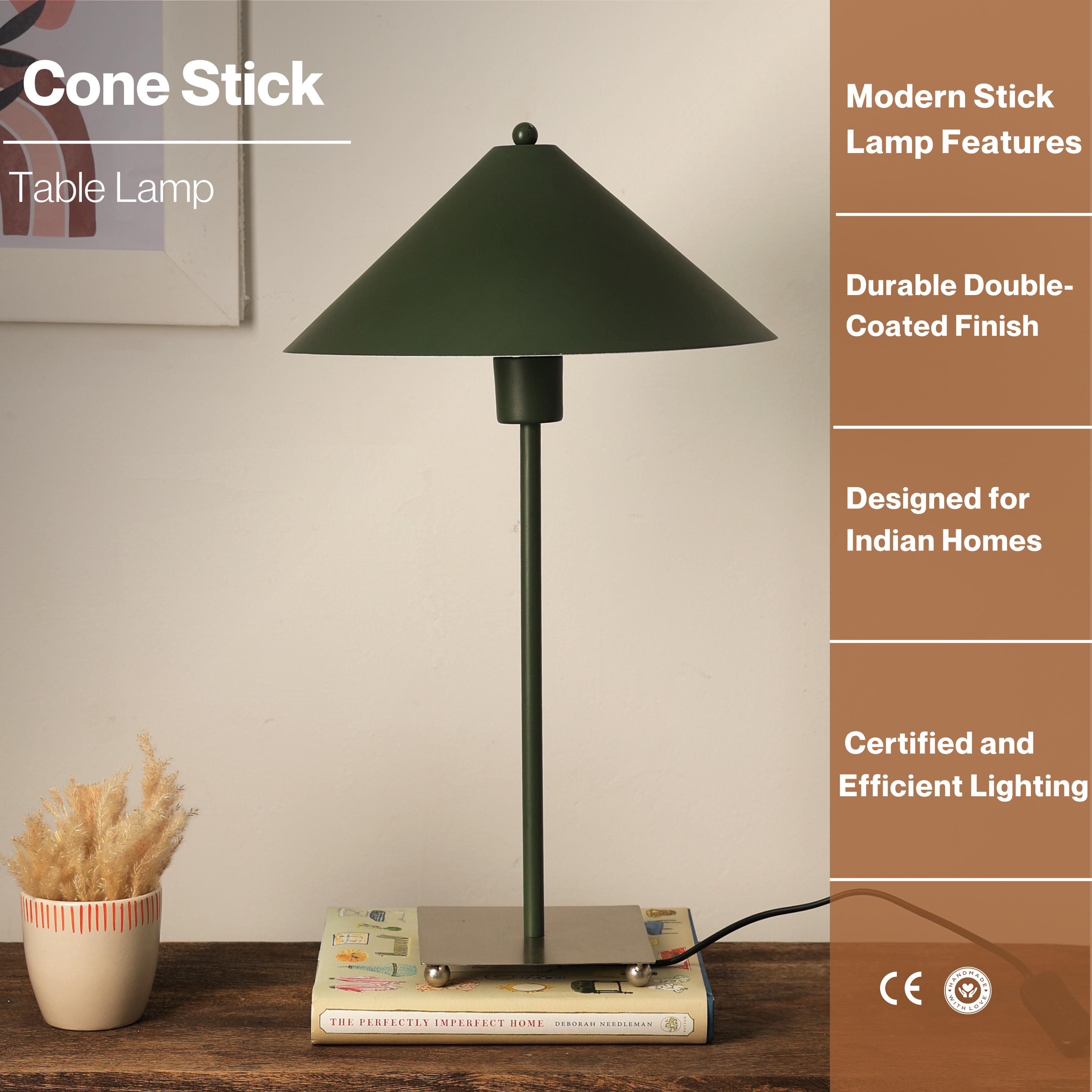 Cone Stick Table Lamp
