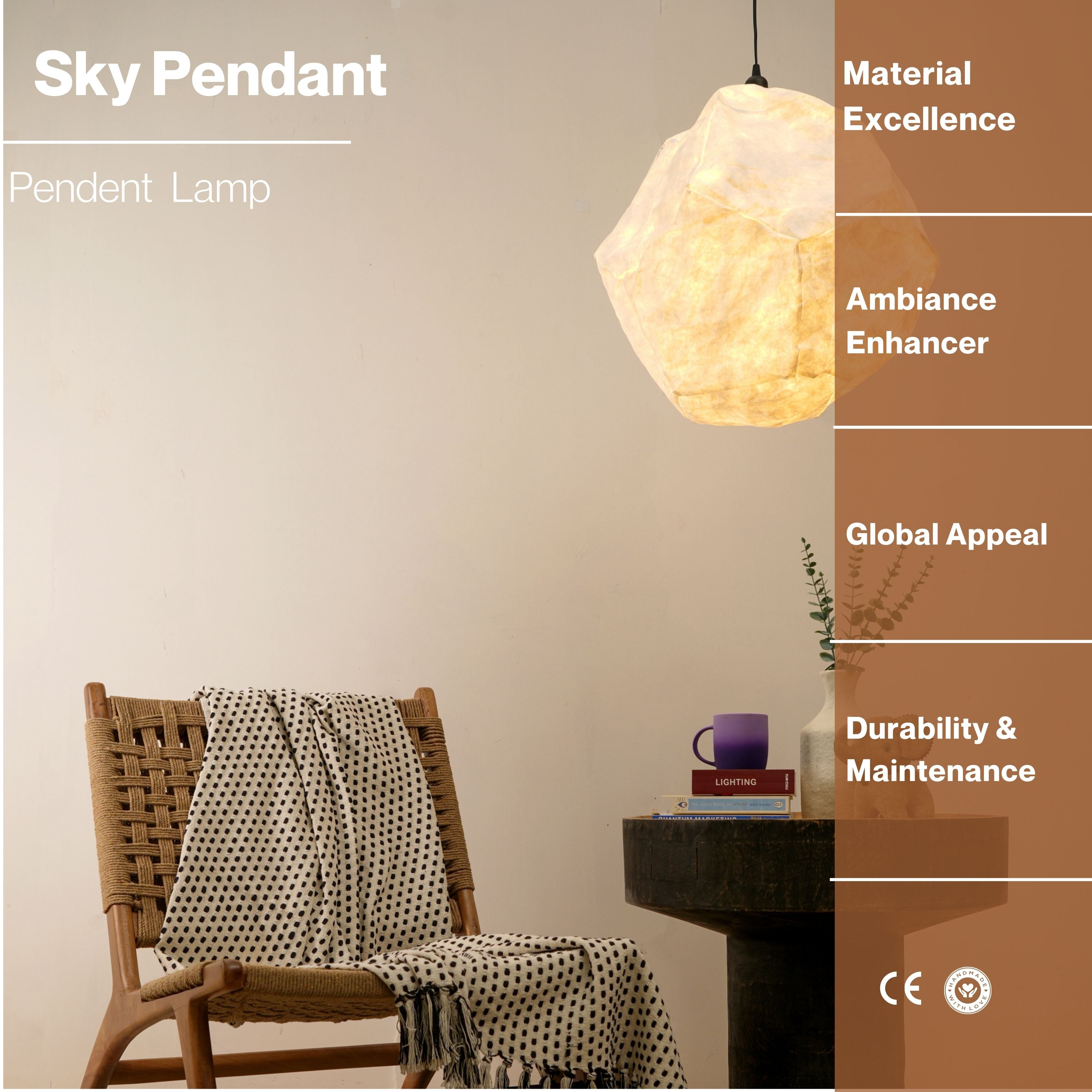 Sky Lamp (Cloud Series) - Tear-Resistant, Cloud Shaped Hanging Lamp, Semi-Outdoor