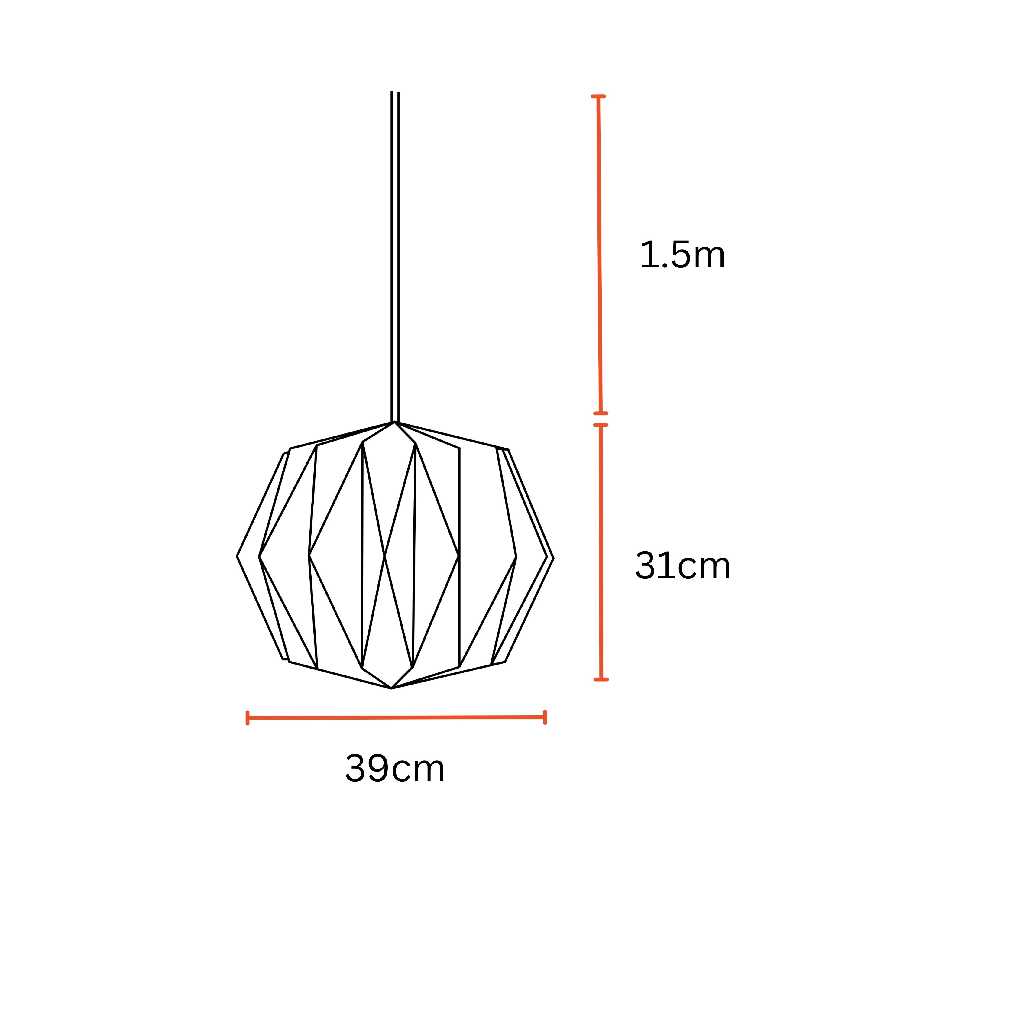 Sphere Pendant (Marble Print) - Marble Print, Origami Pendant Lamp, Best Design Messe Frankfurt Trends 2024