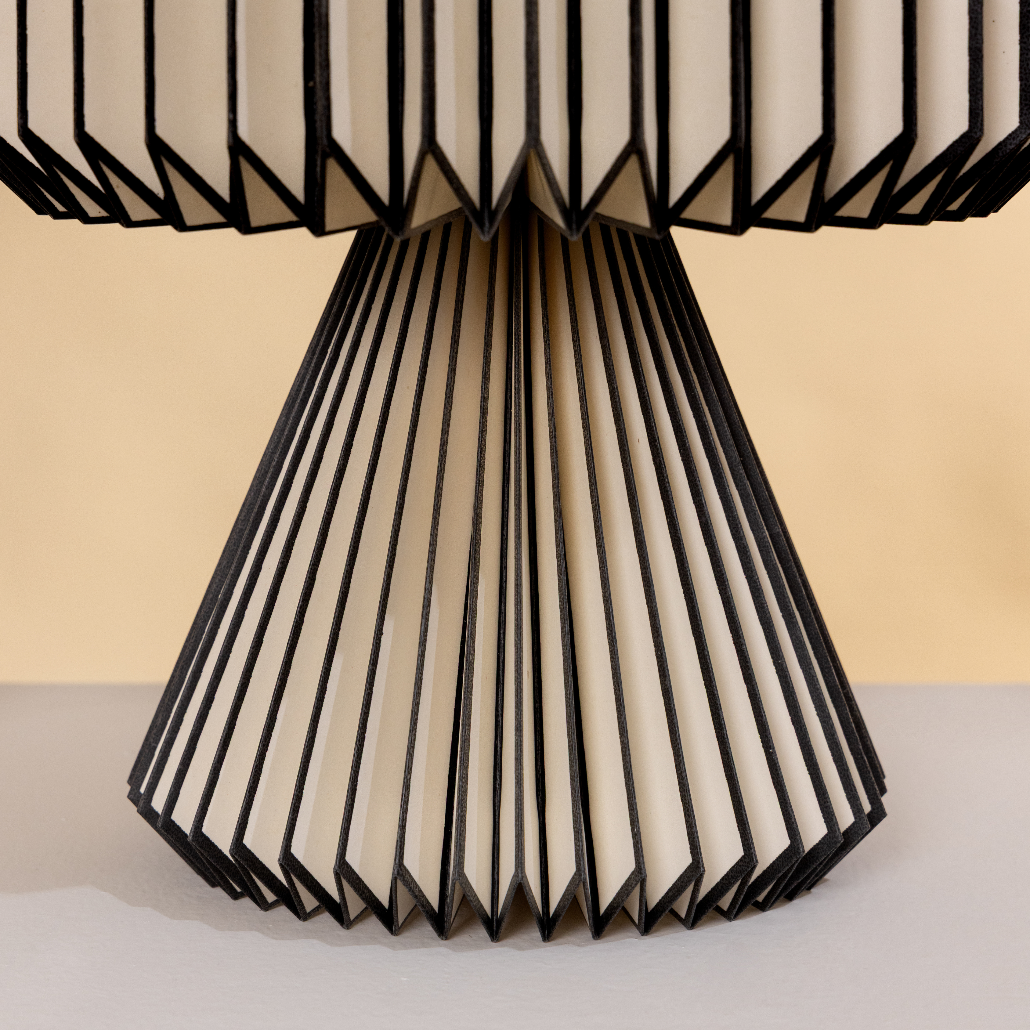 Orilamp - Origami Black (Placement Print) Table Lamp