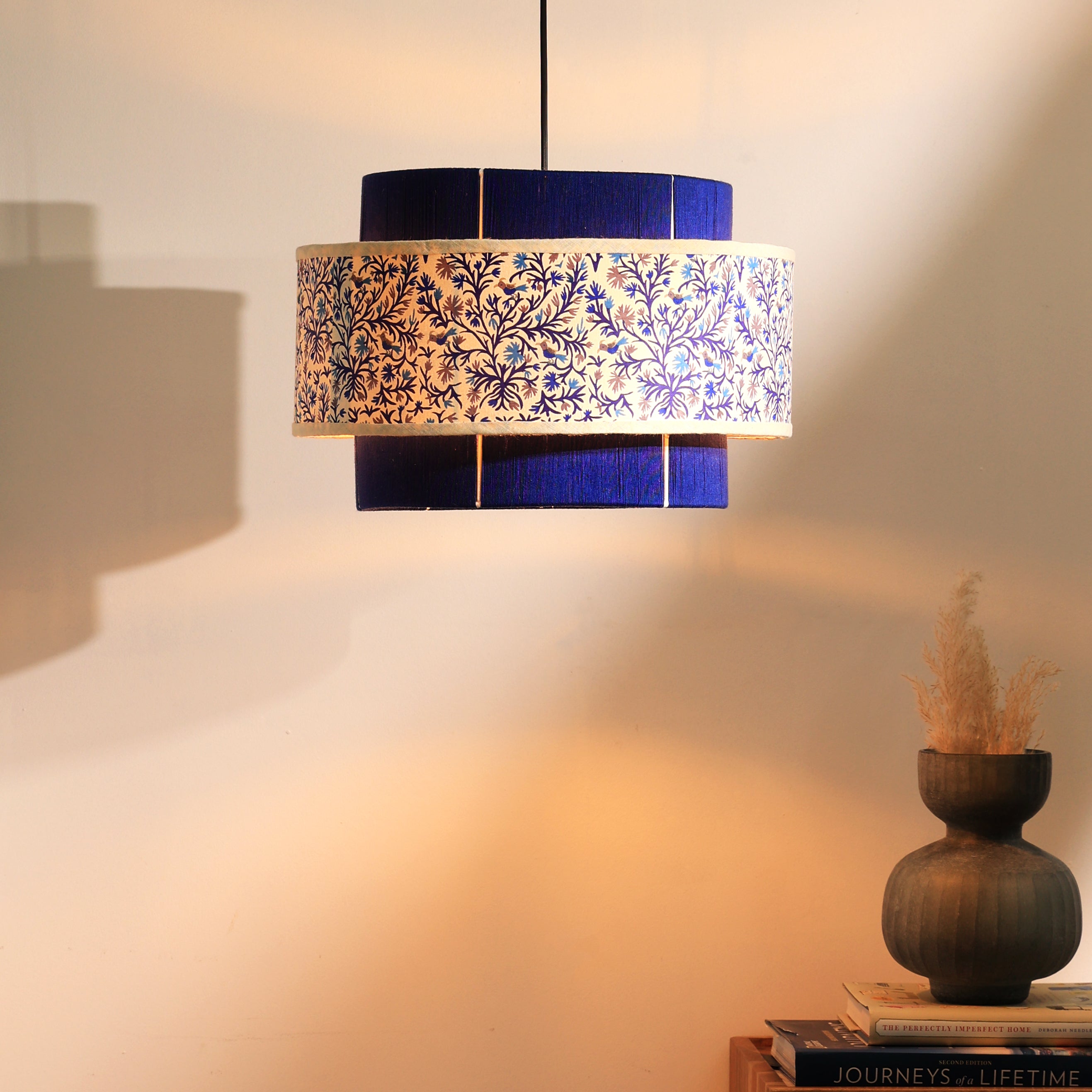 Colour Weave - Threading, Handmade, Scandi-Style Hanging Lamp
