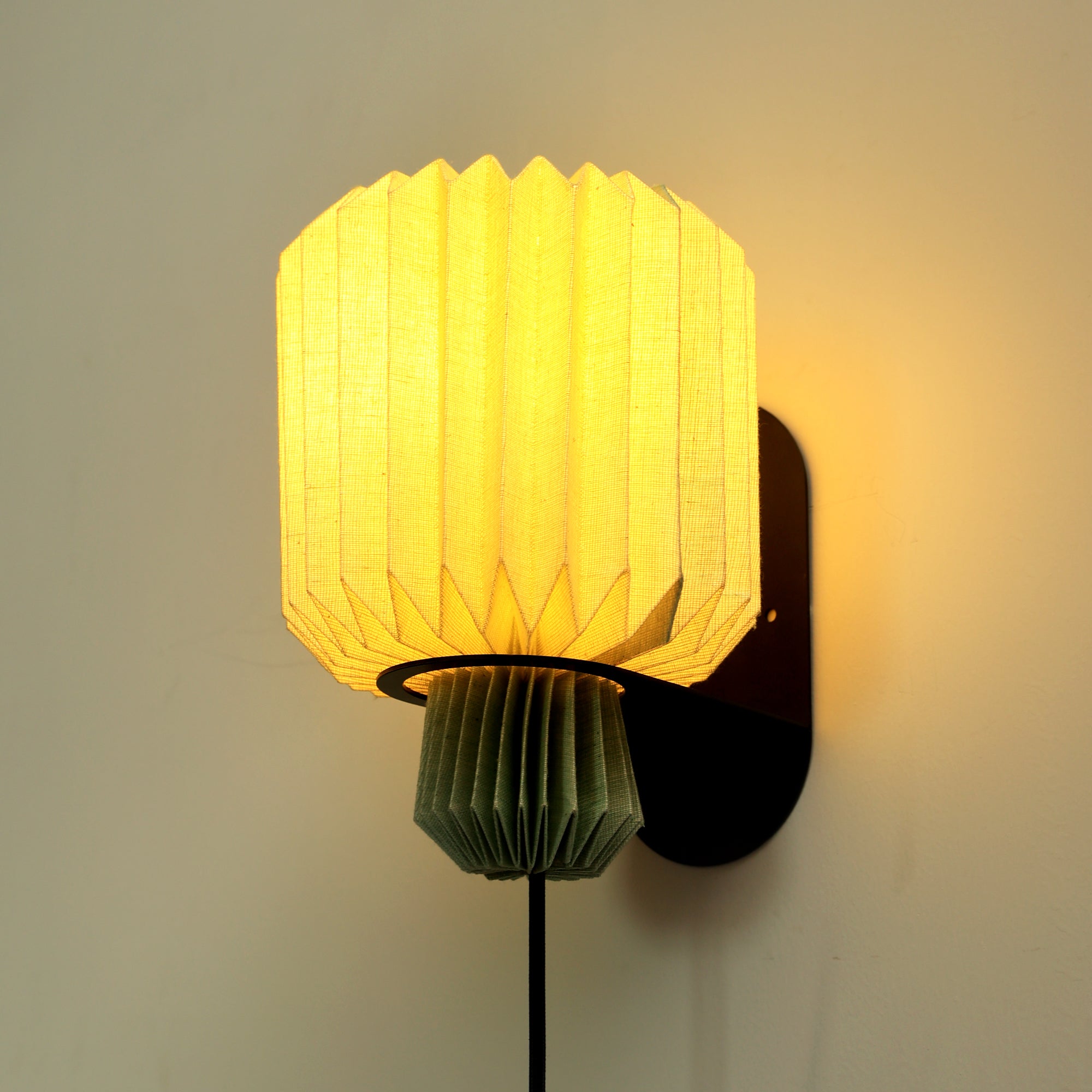 Lumi Fold Sconce Linen Wall Lamp
