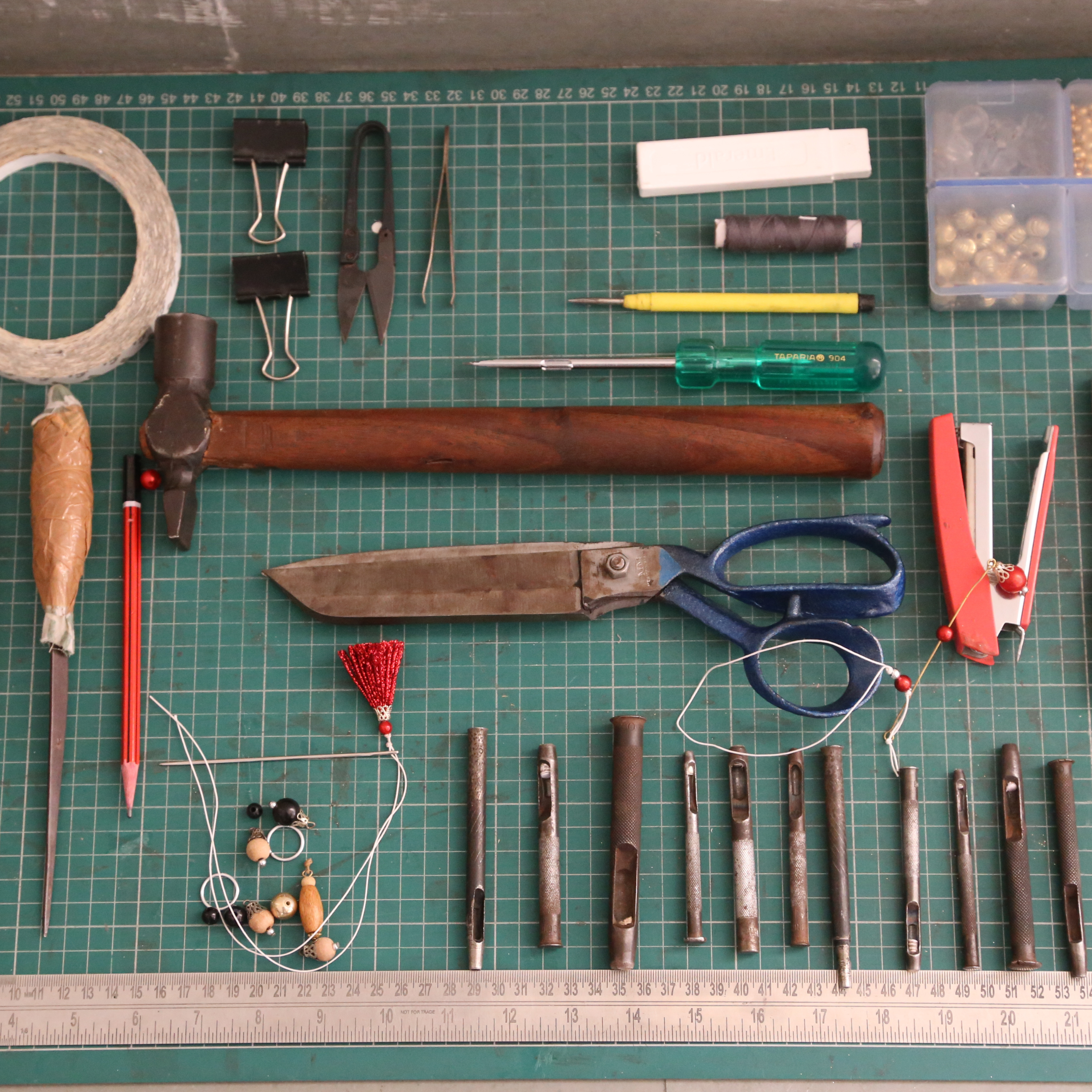 instruments for our all handmade home decor items