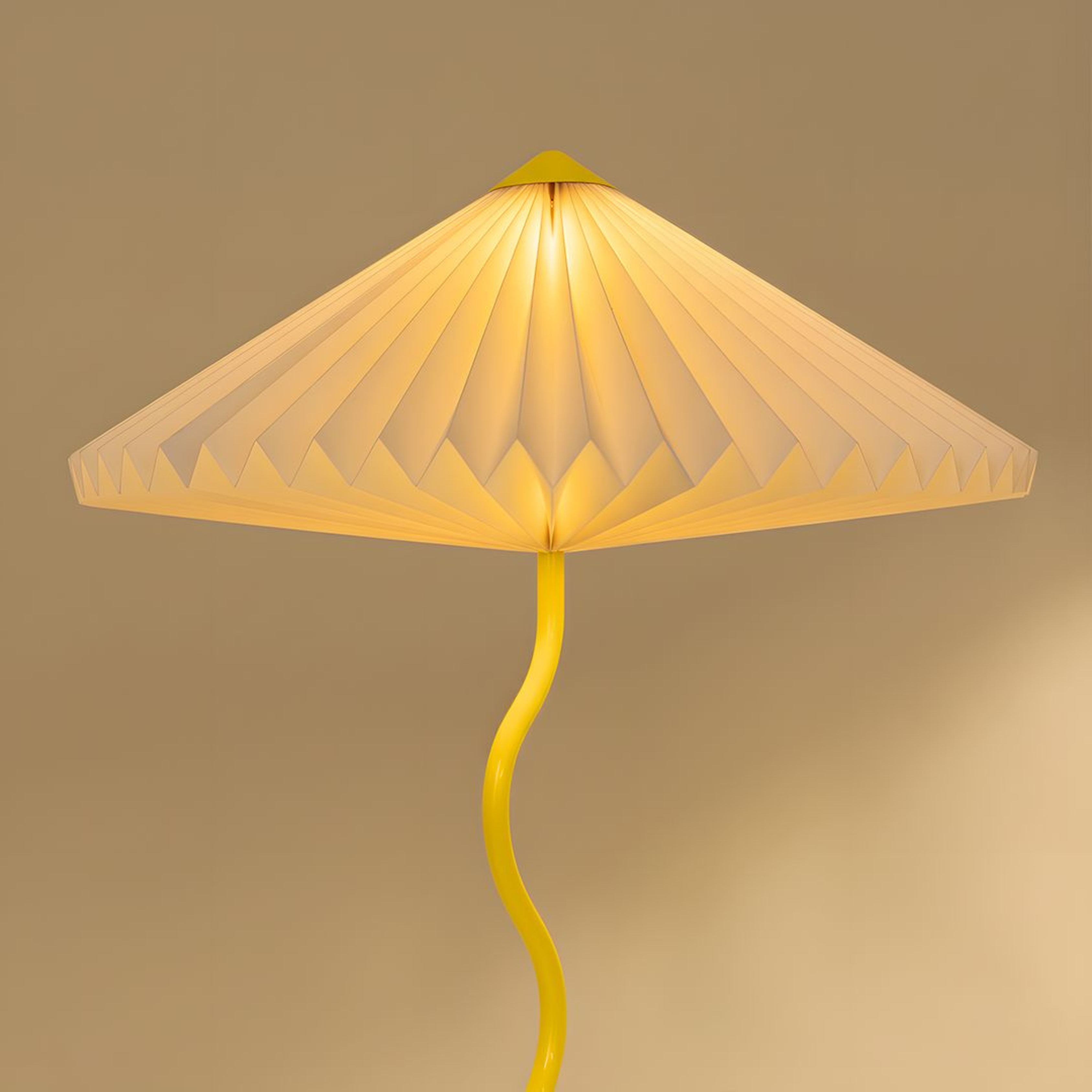 Wavy Floor Lamp - Butter Yellow