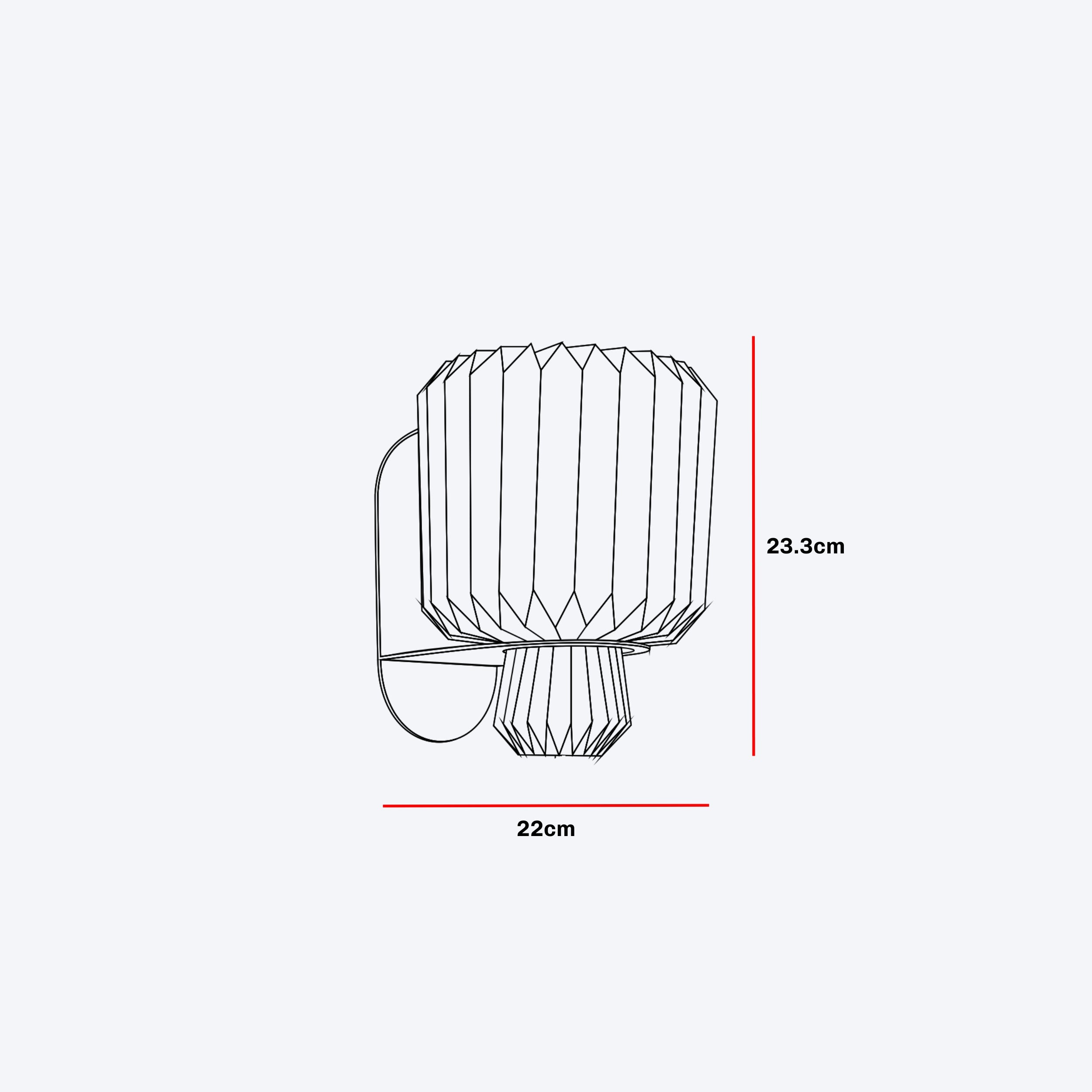 Lumi Fold Sconce Linen Wall Lamp