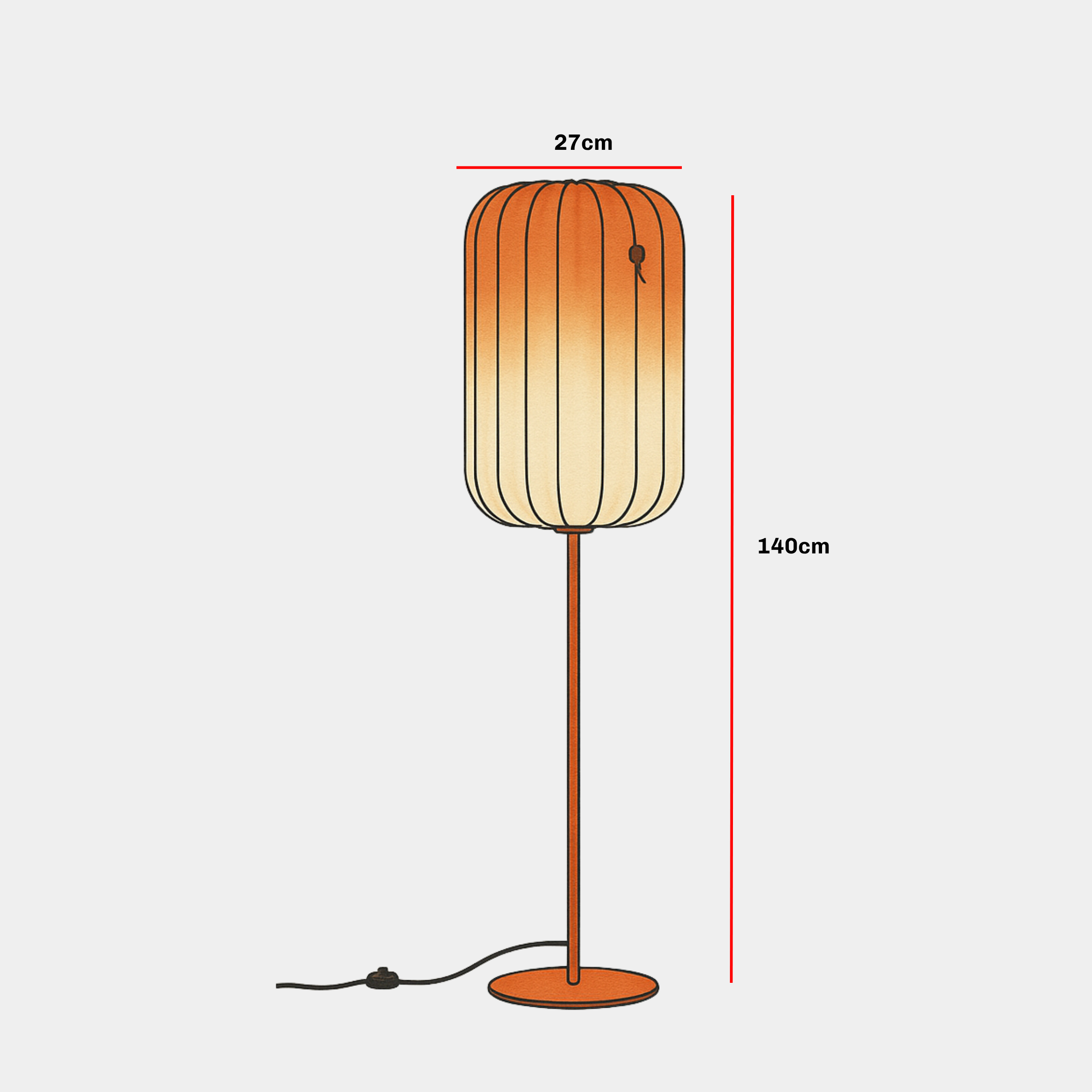 Horizon collection floor lamp