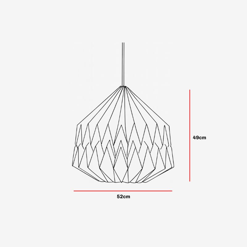 Big Pleat Linen Pendant Lamp