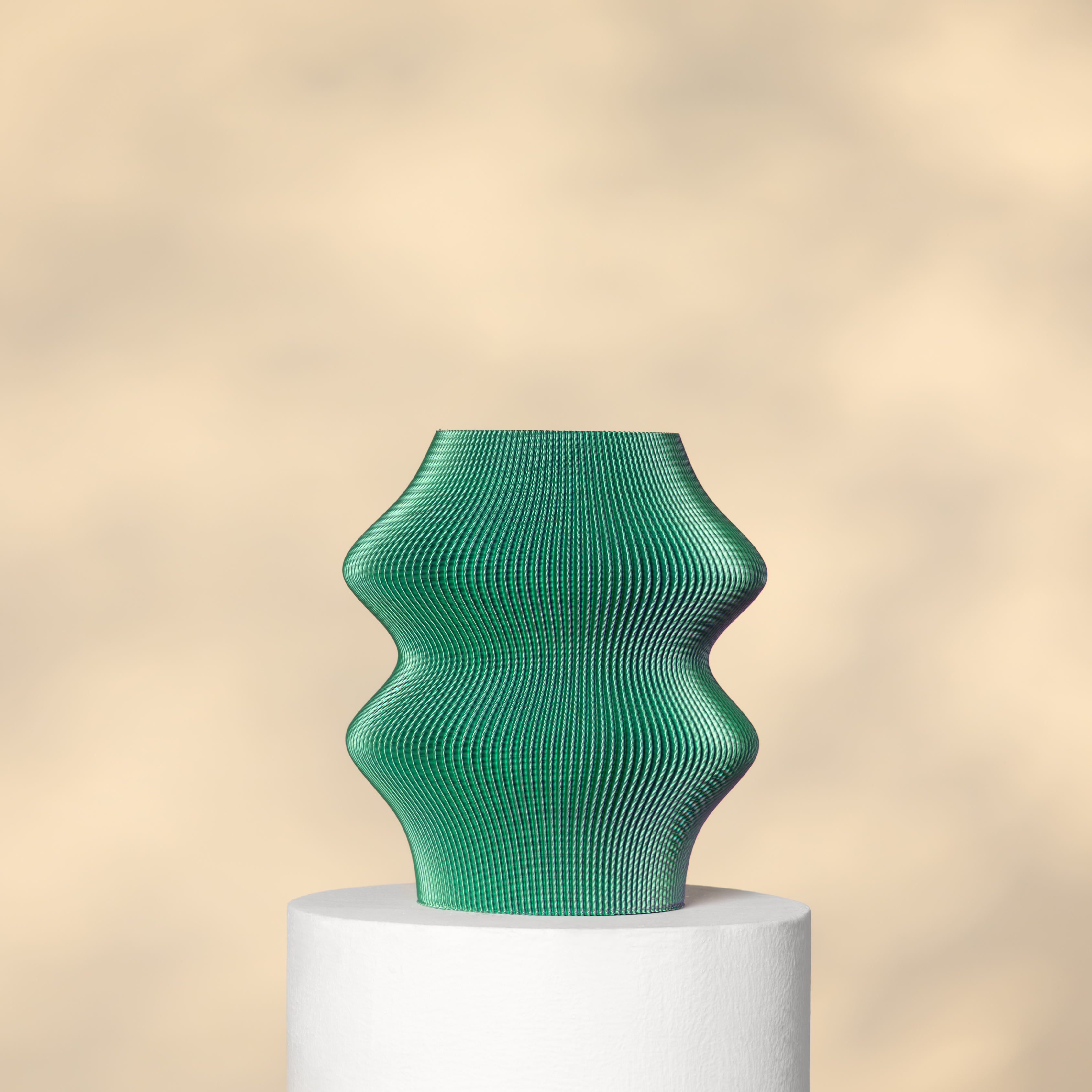 3D print vase close-up – showcasing detailed printed vase texture