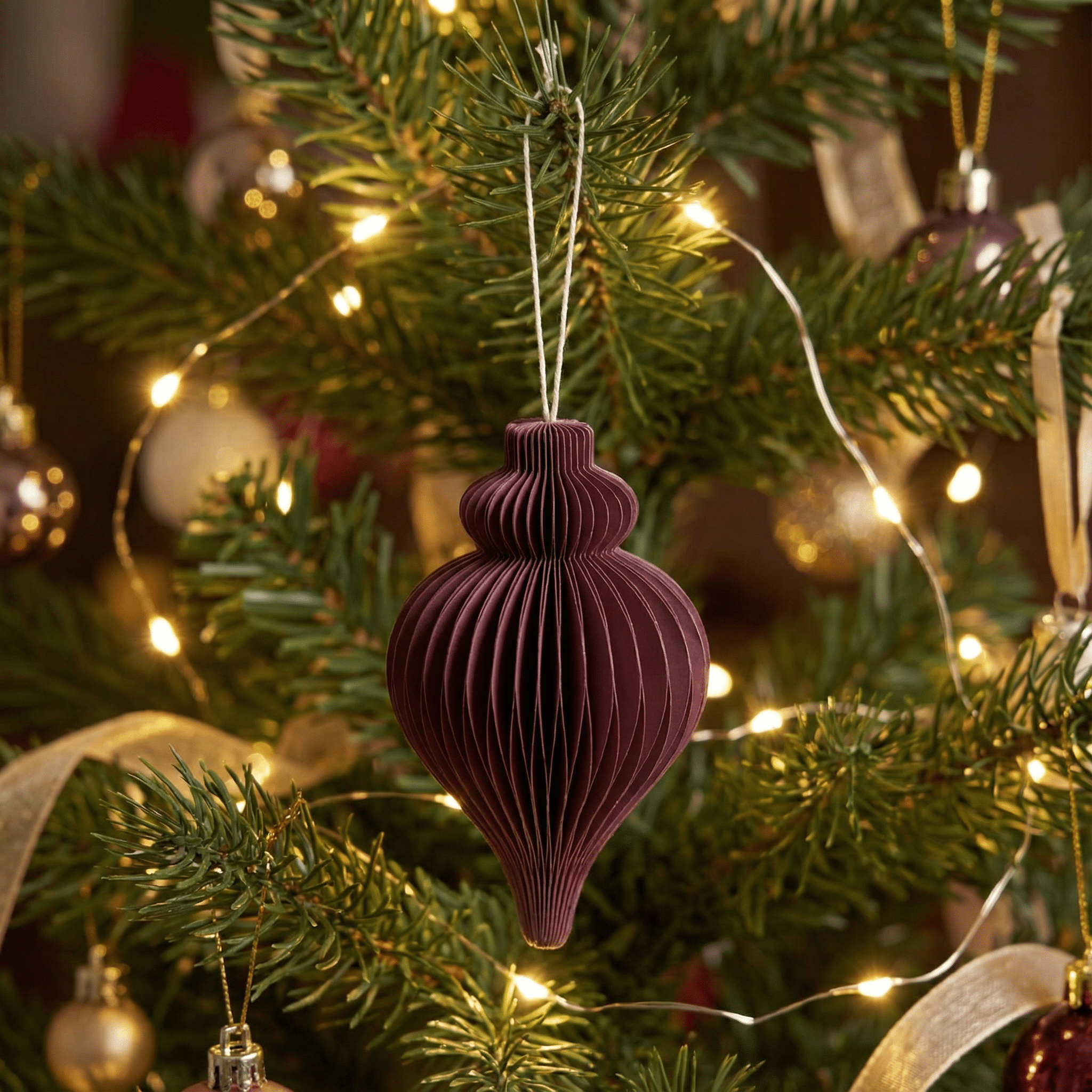 Christmas Ornaments - Festive Red - Pack of 3