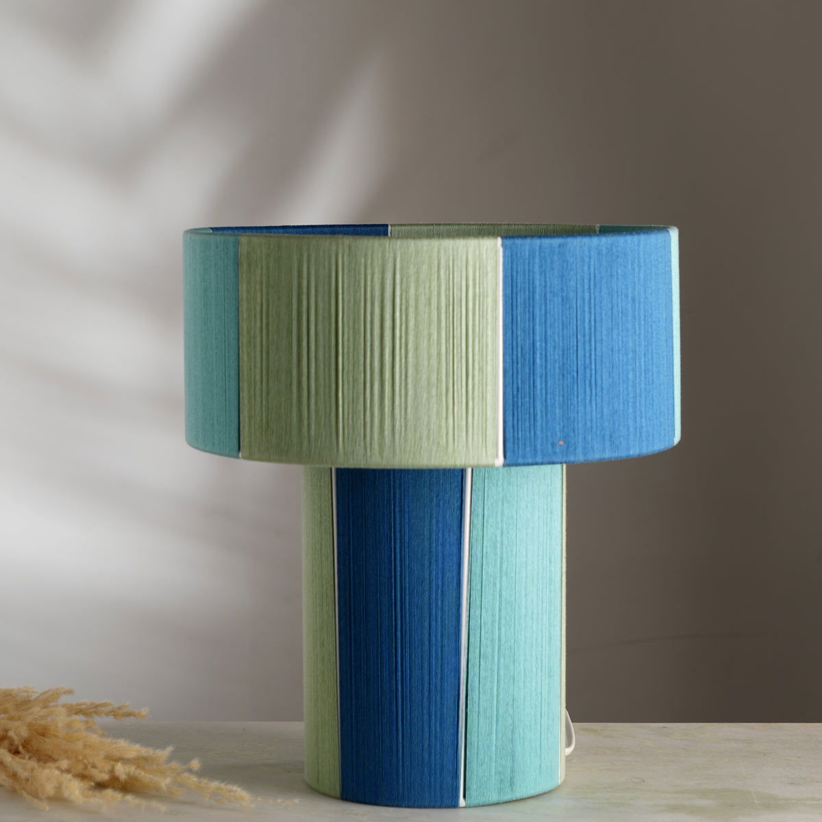 Colour Story 500 table lamp- Colourful Yarns, Handwoven, Artisanal desk Lamp - FIG Living -