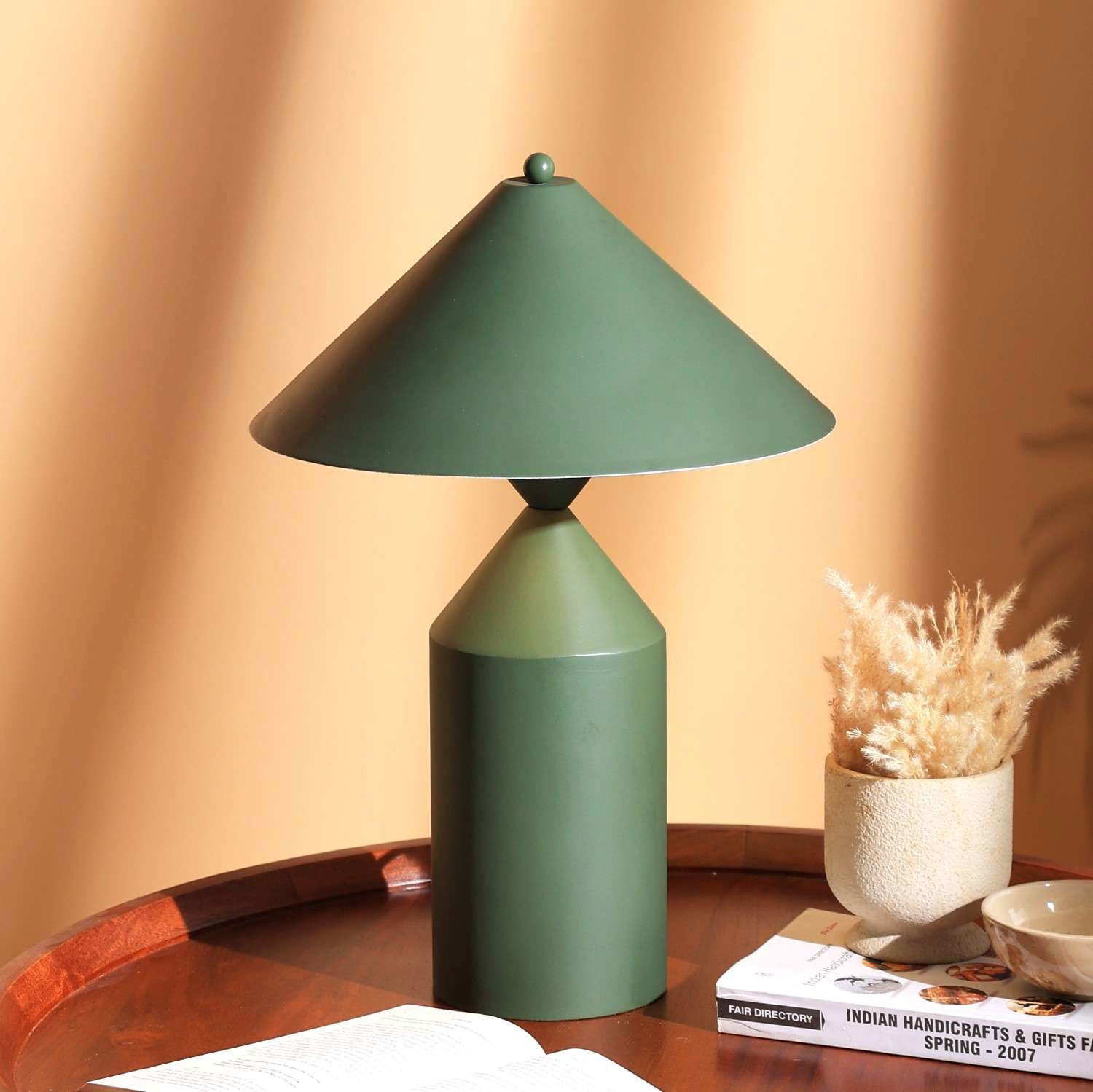 Cone Casa - Table Lamp - Modern Scandinavian Design, Premium Metallic Finish desk lamp, Easy Installation - FIG Living - Cone Casa - Table Lamp - Modern Scandinavian Design, Premium Metallic Finish desk lamp, Easy Installation - FIG Living