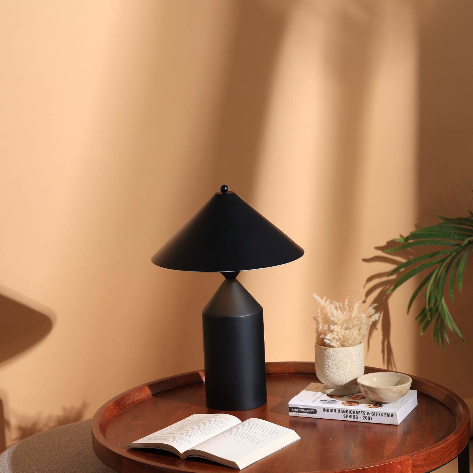 Cone Casa - Table Lamp - Modern Scandinavian Design, Premium Metallic Finish desk lamp, Easy Installation - FIG Living - Cone Casa - Table Lamp - Modern Scandinavian Design, Premium Metallic Finish desk lamp, Easy Installation - FIG Living