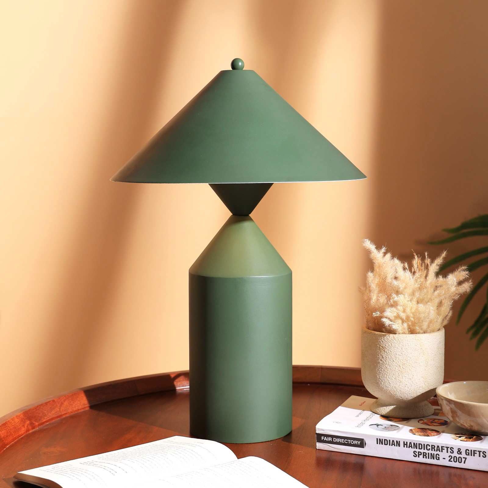 Cone Casa - Table Lamp - Modern Scandinavian Design, Premium Metallic Finish desk lamp, Easy Installation - FIG Living - Cone Casa - Table Lamp - Modern Scandinavian Design, Premium Metallic Finish desk lamp, Easy Installation - FIG Living