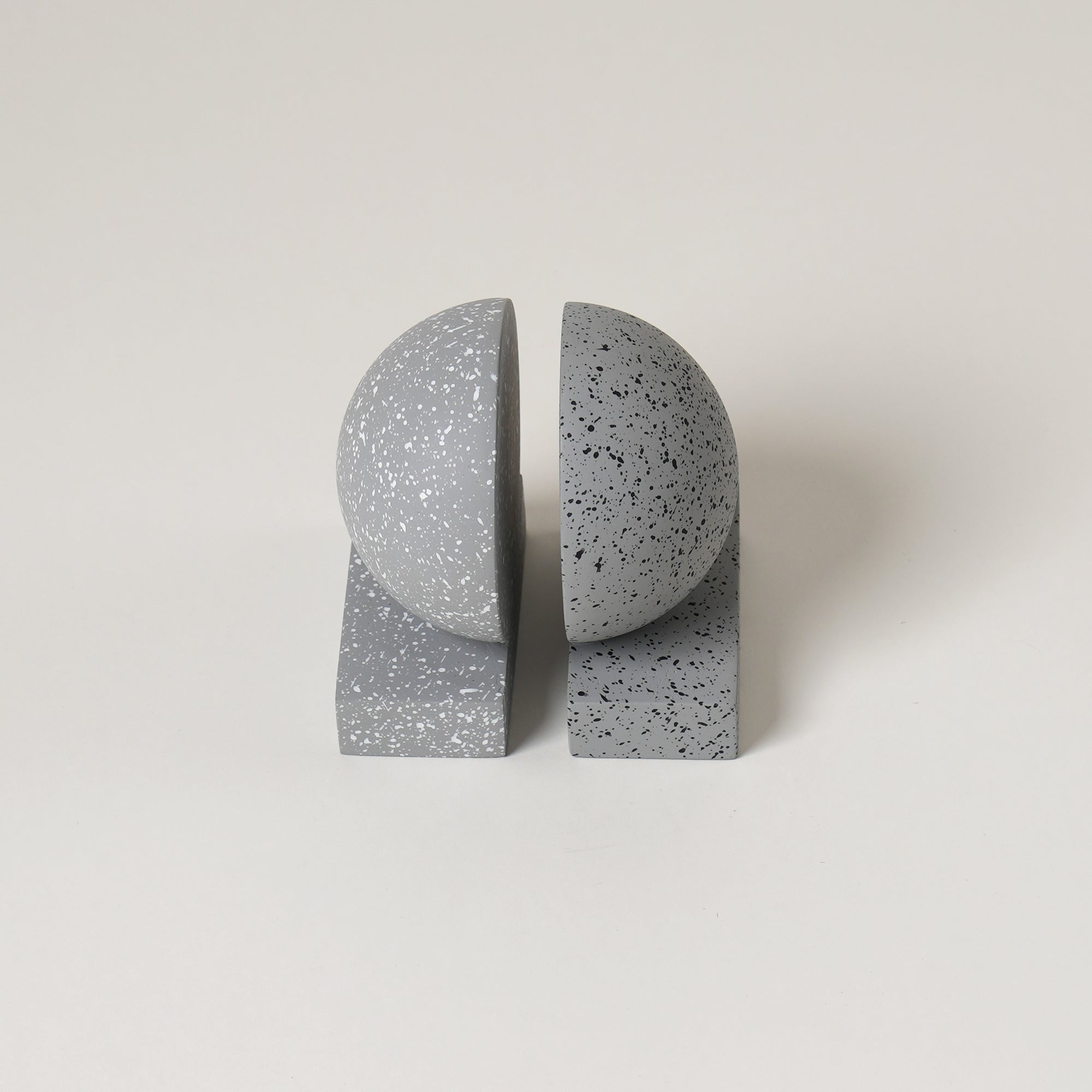Monolith Bookends - Grey