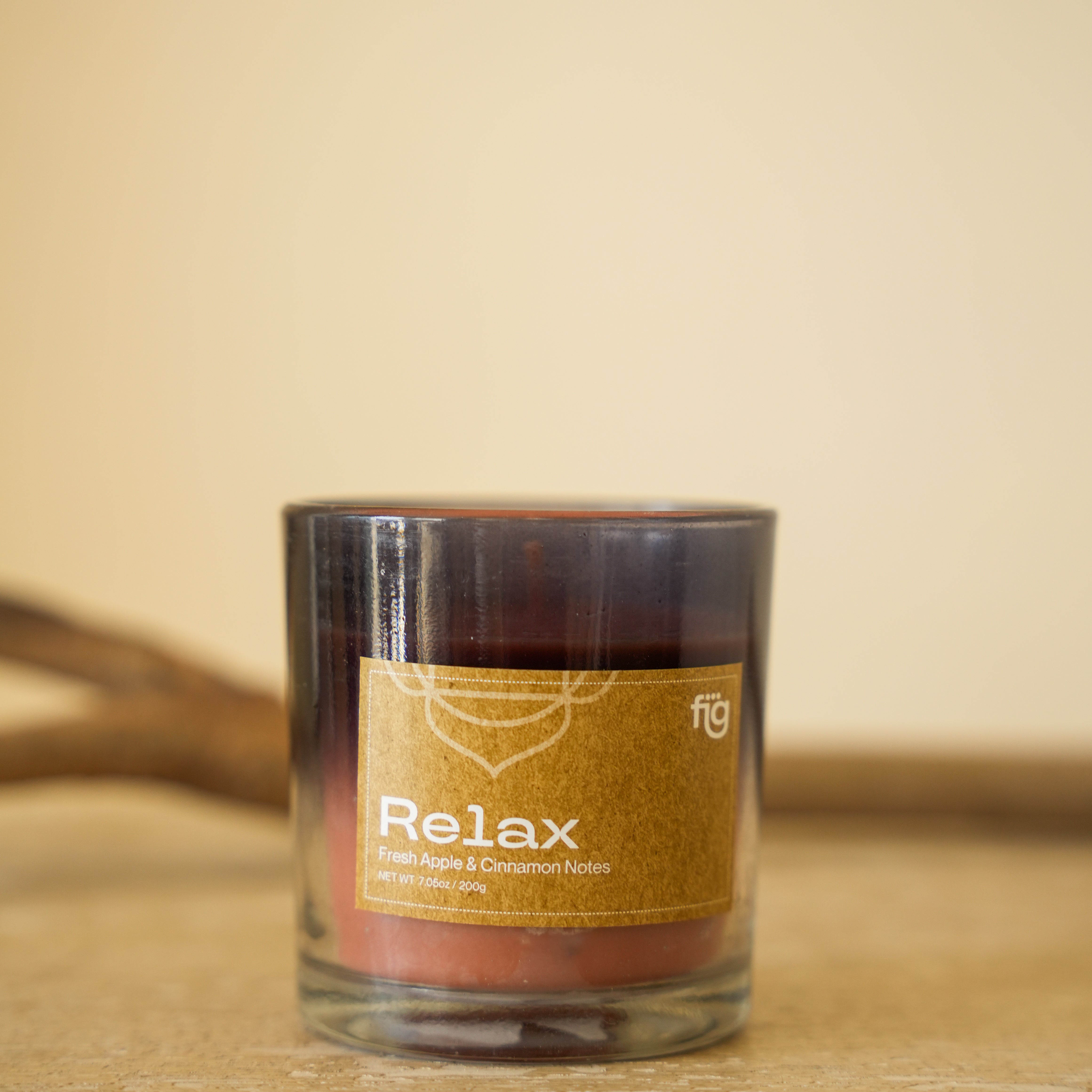 Relax Apple & Cinnamon Vegan Wax Scented Candle