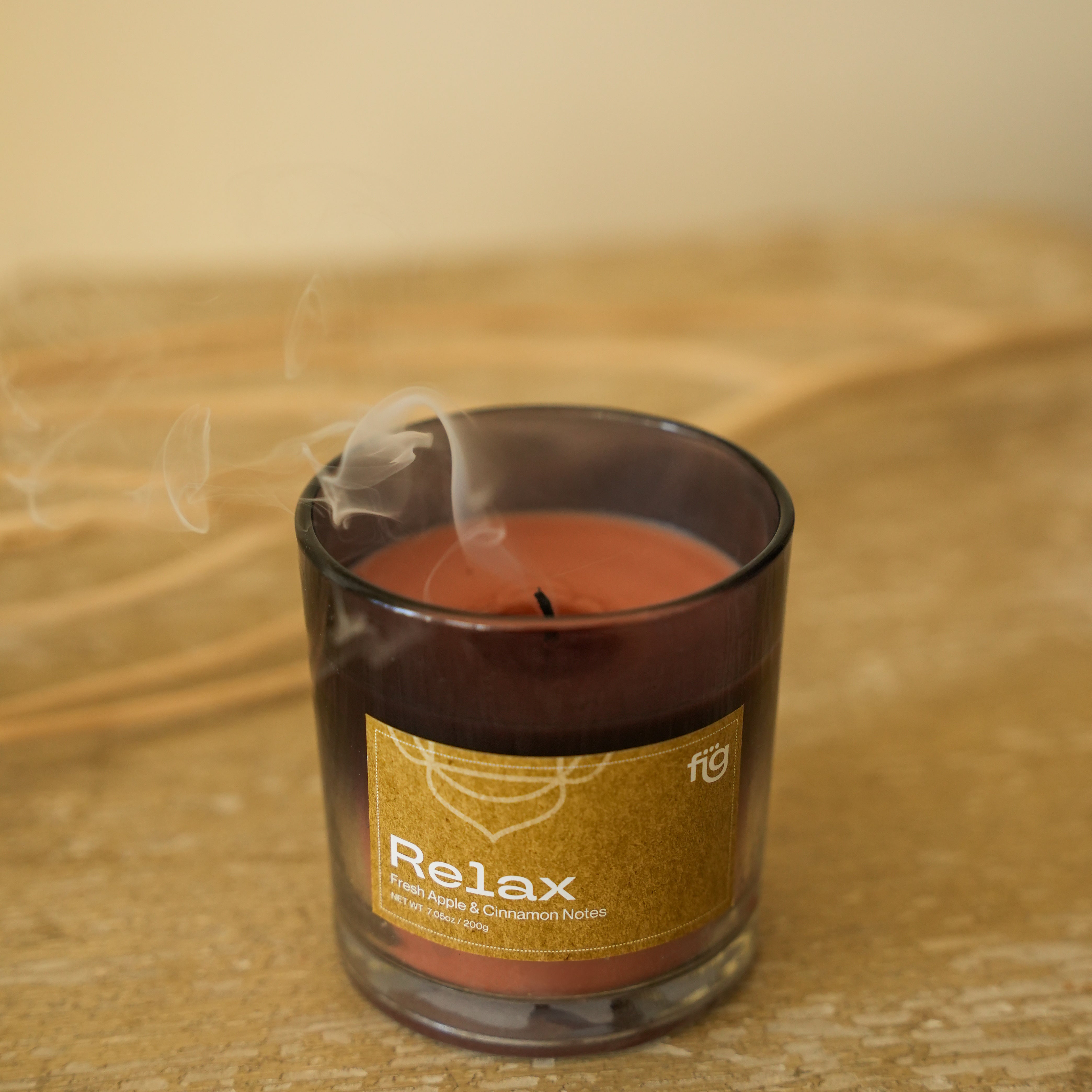 Relax Apple & Cinnamon Vegan Wax Scented Candle
