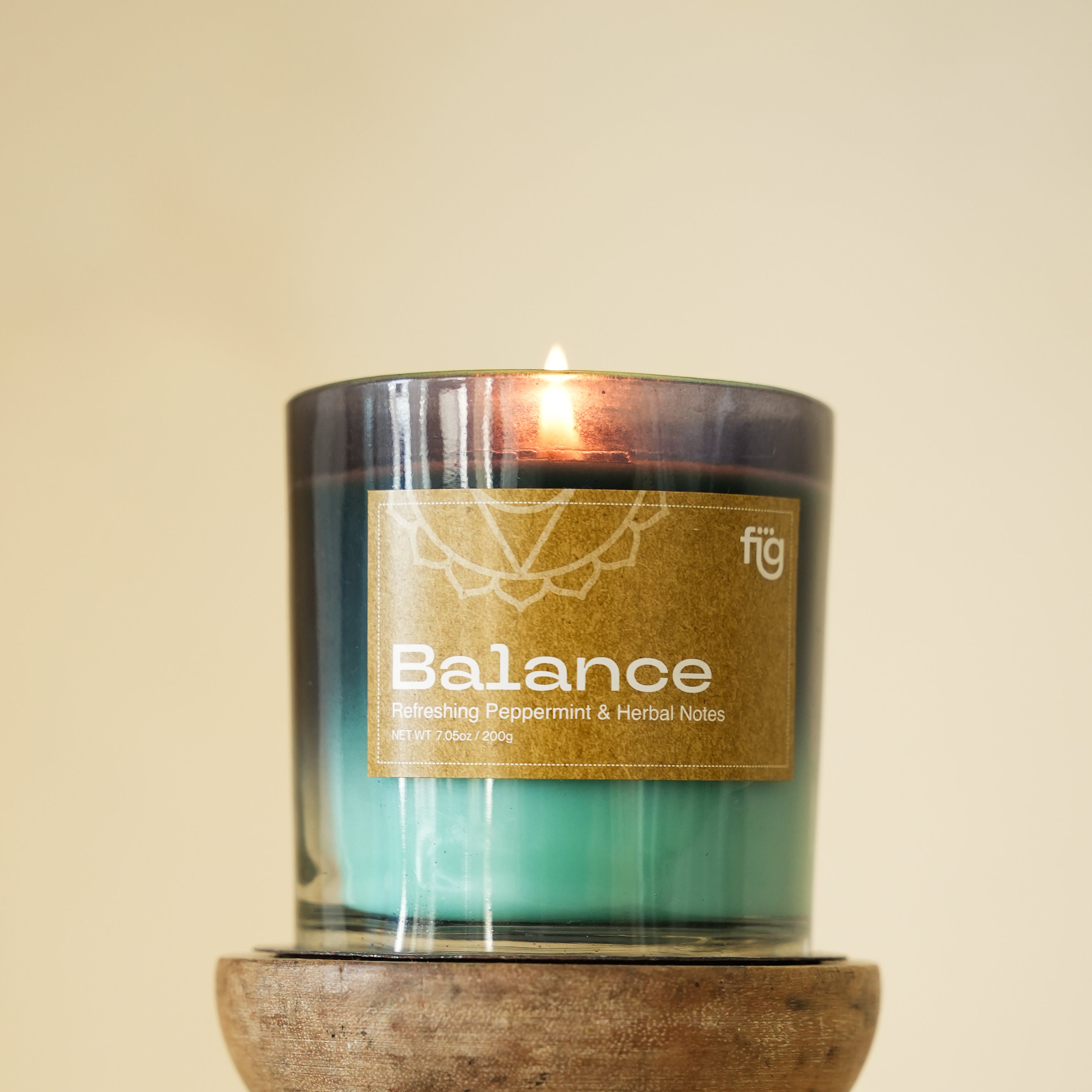 Balance Peppermint Vegan Wax Scented Candle