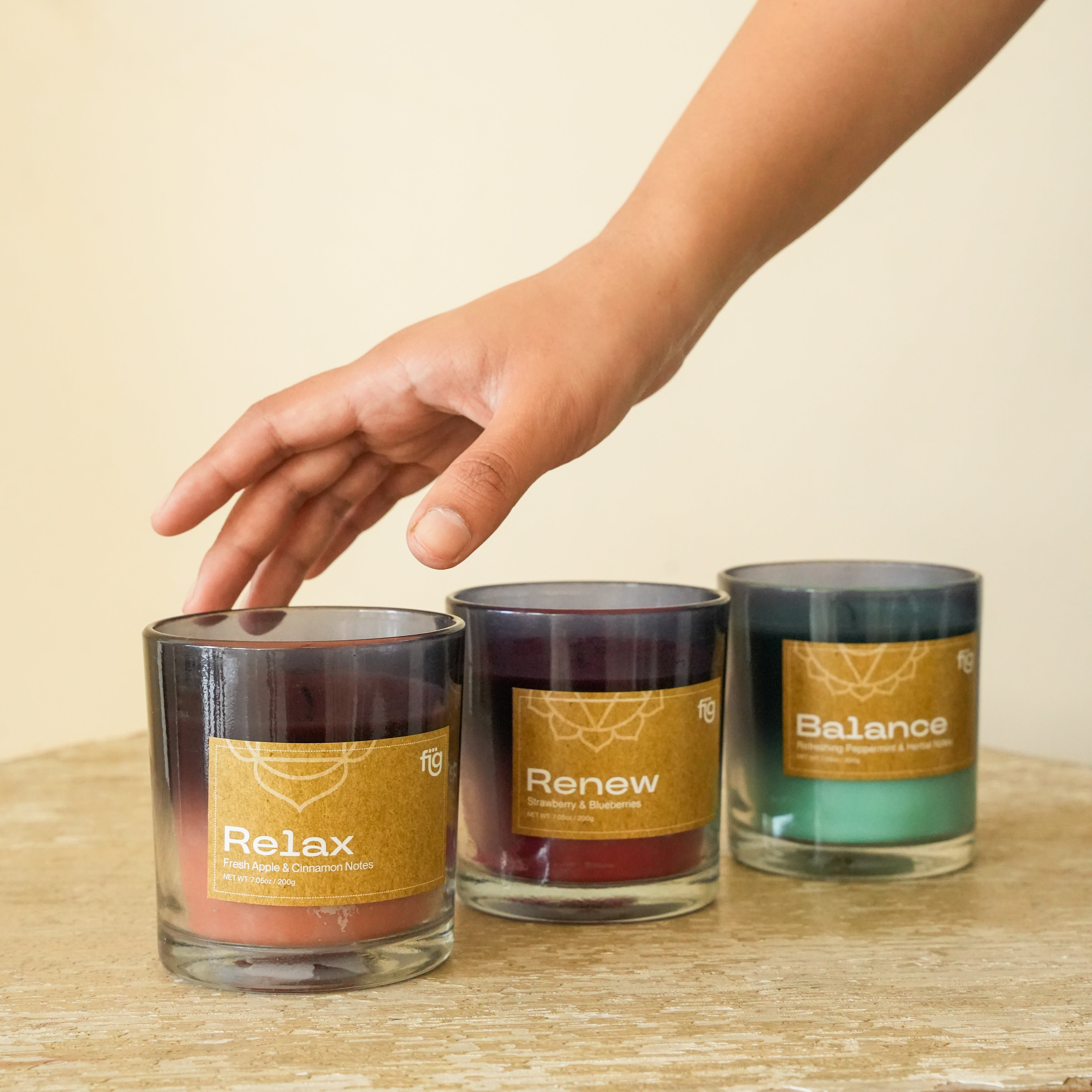 Relax Apple & Cinnamon Vegan Wax Scented Candle