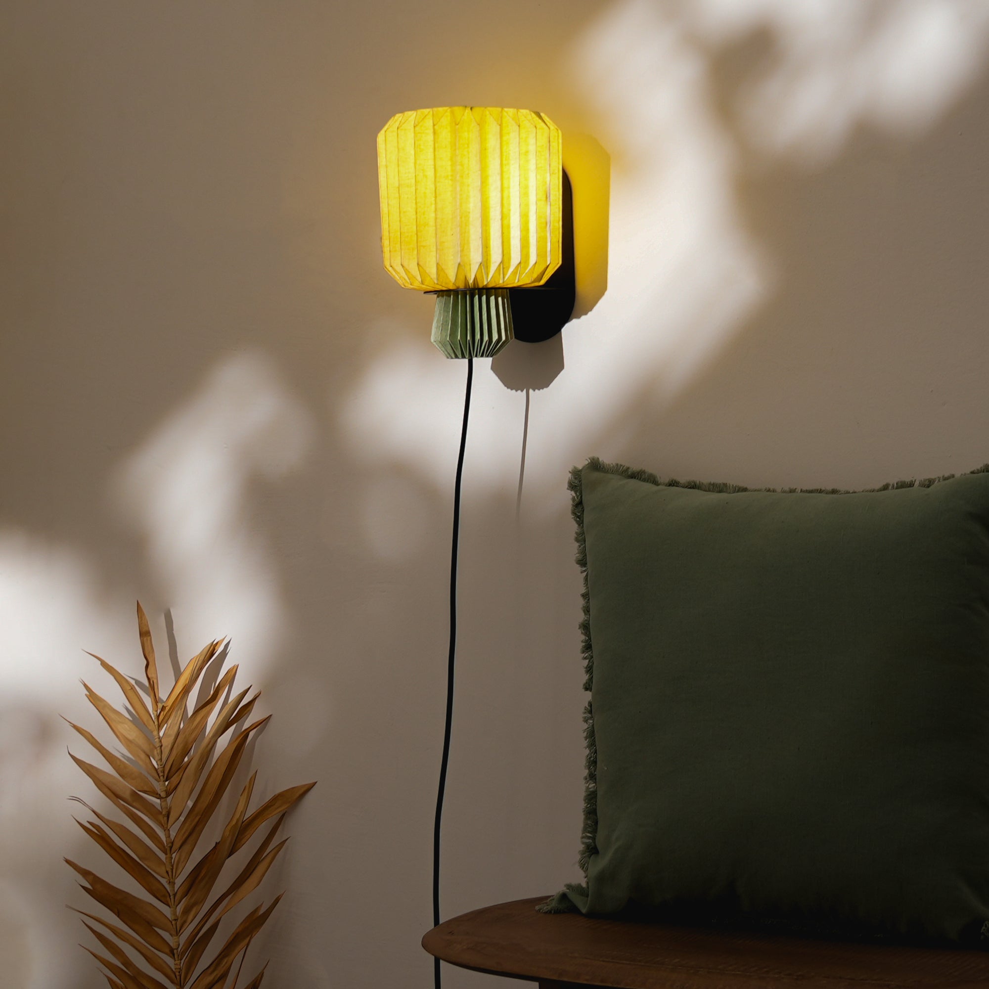 Lumi Fold Sconce Linen Wall Lamp