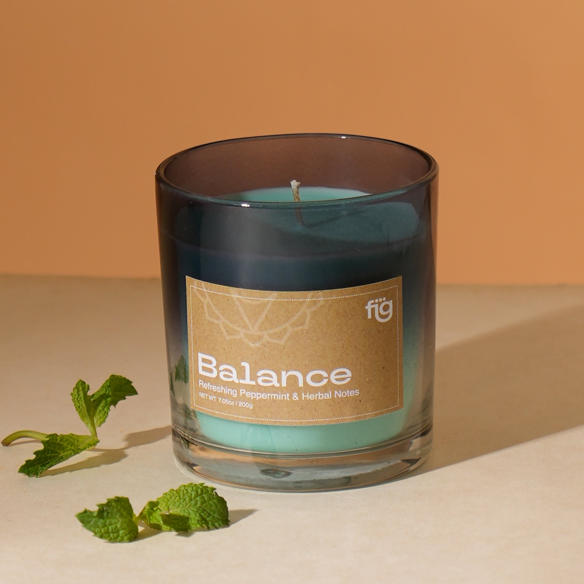 Balance Peppermint Vegan Wax Candle - Palm Wax Scented