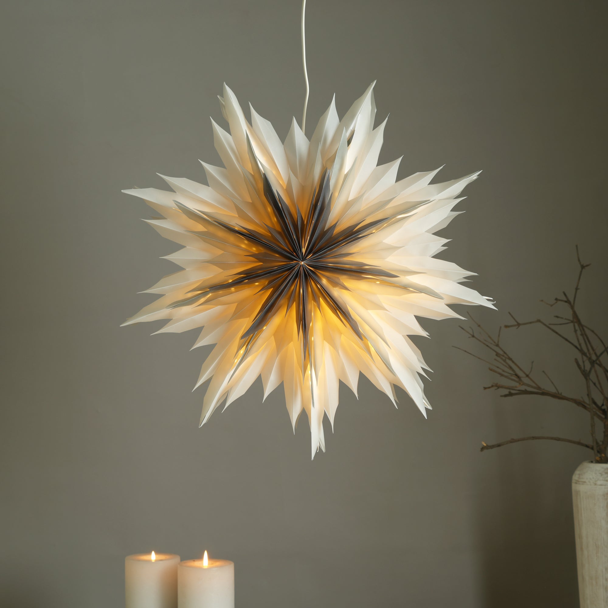 Snowflake Flower Festive Light - Christmas Decor Hanging