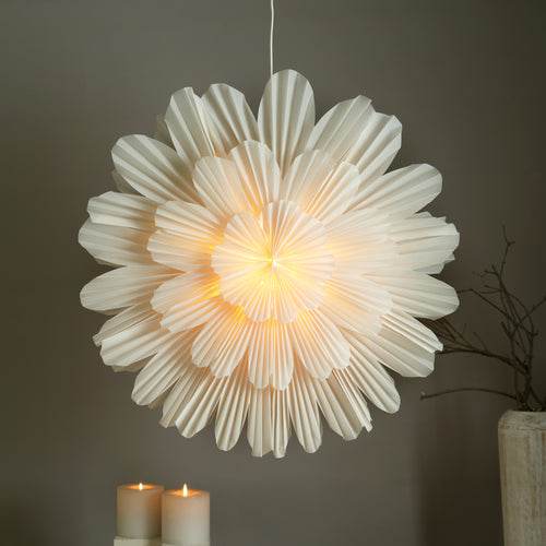 Frill Flower Star- Flower Festive Light- Christmas Decor Hanging